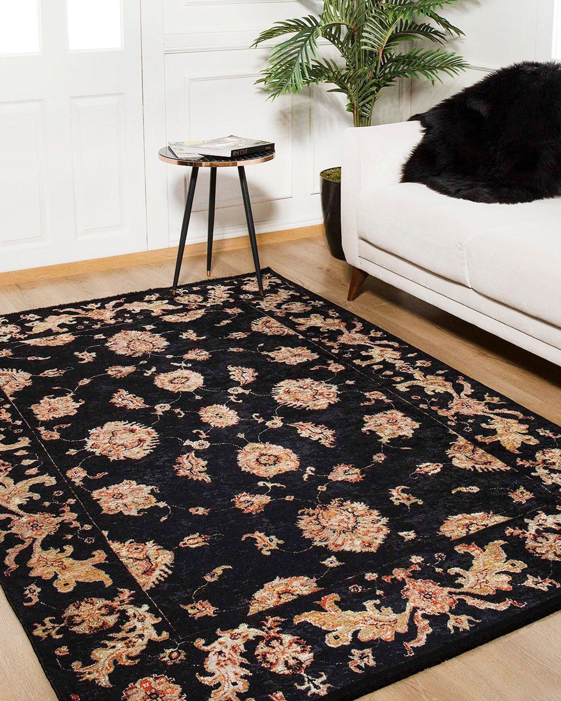 Kita Karabagh Turkish Azerbaijani Black Rug