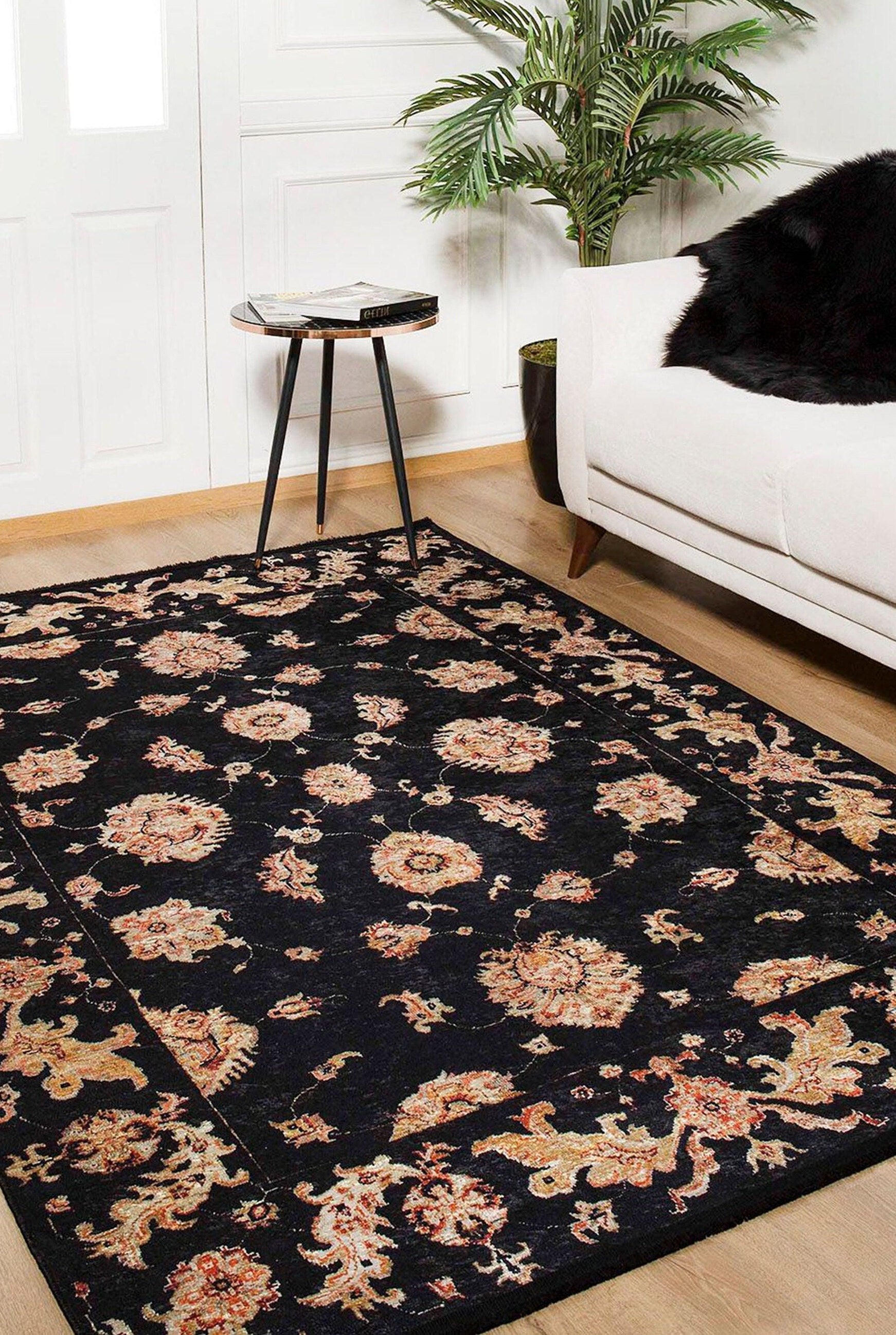 Kita Karabagh Turkish Azerbaijani Black Rug