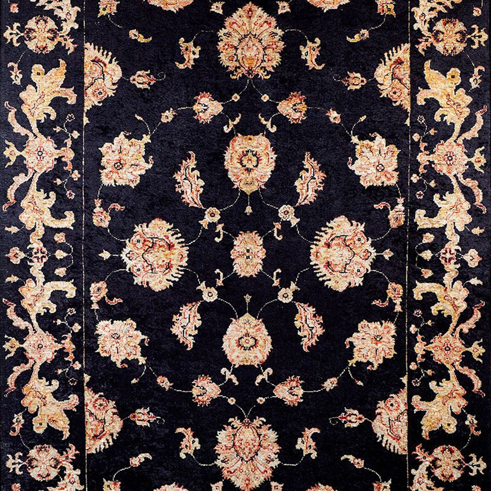 Kita Karabagh Turkish Azerbaijani Black Rug