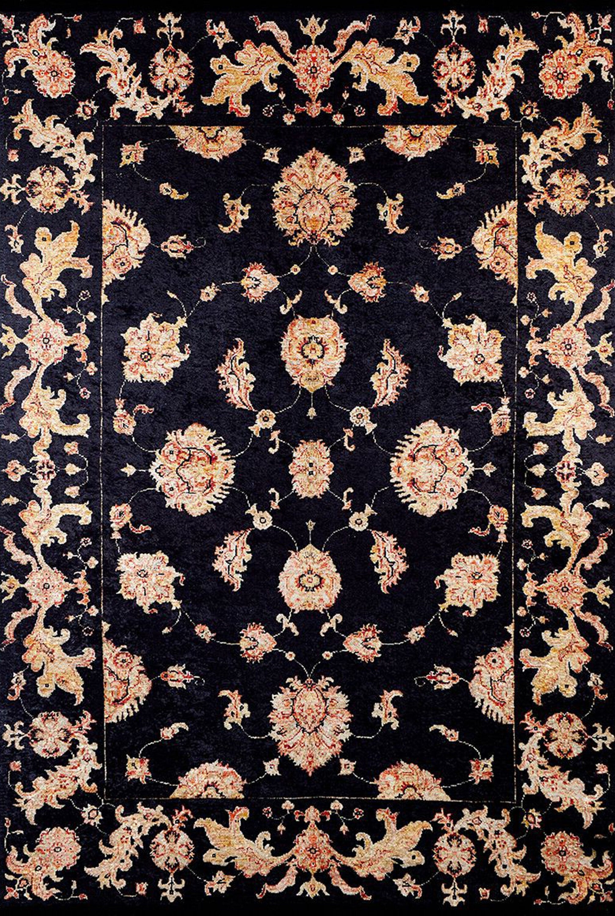 Kita Karabagh Turkish Azerbaijani Black Rug