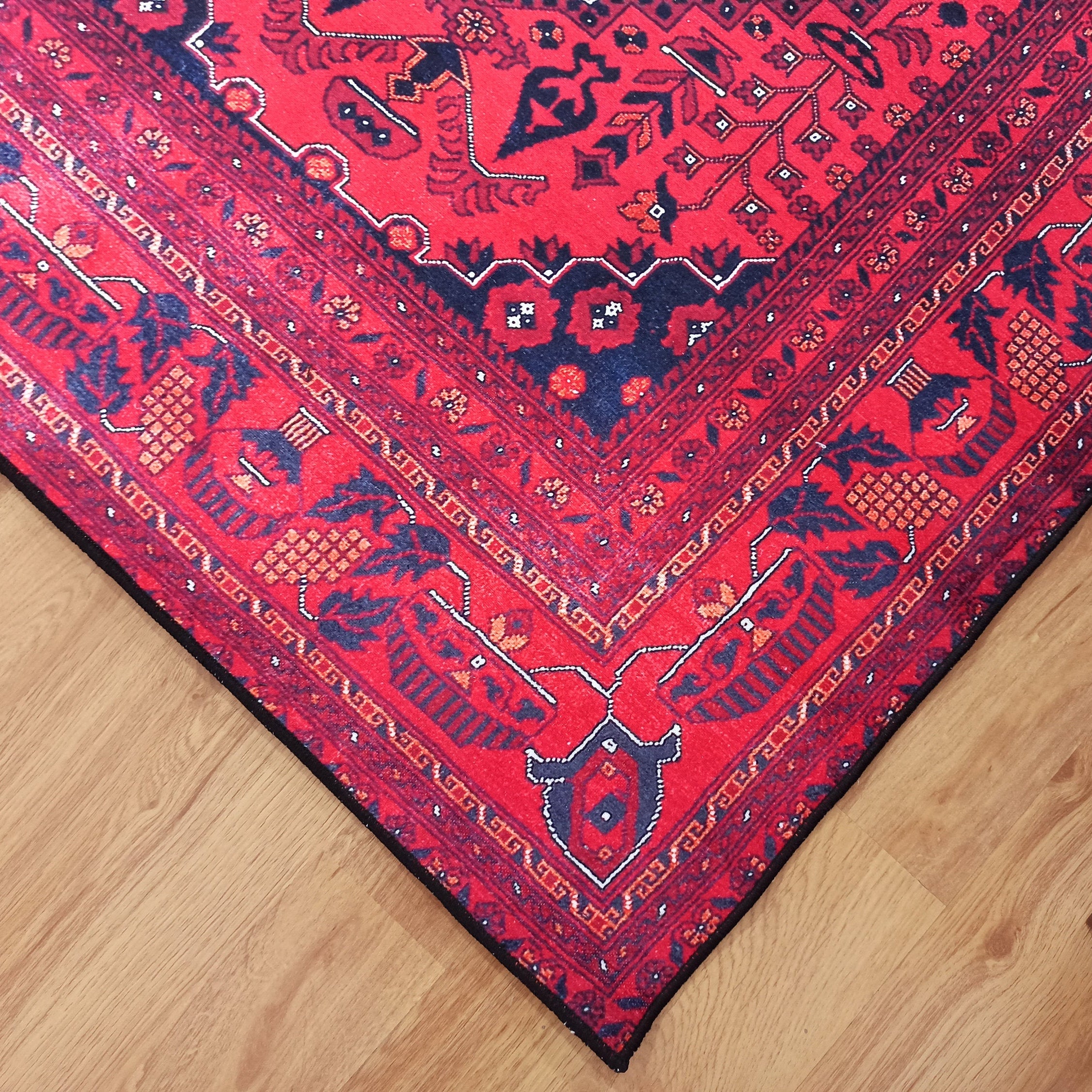 Klara Rug Turkish Red Blue Rug