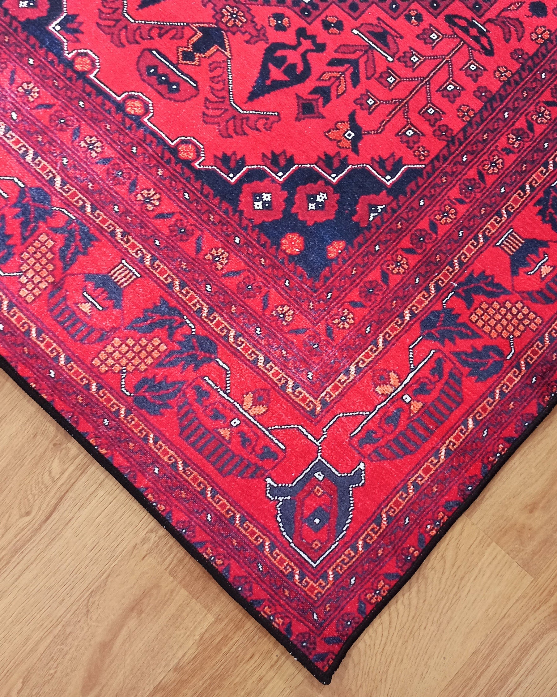 Klara Rug Turkish Red Blue Rug