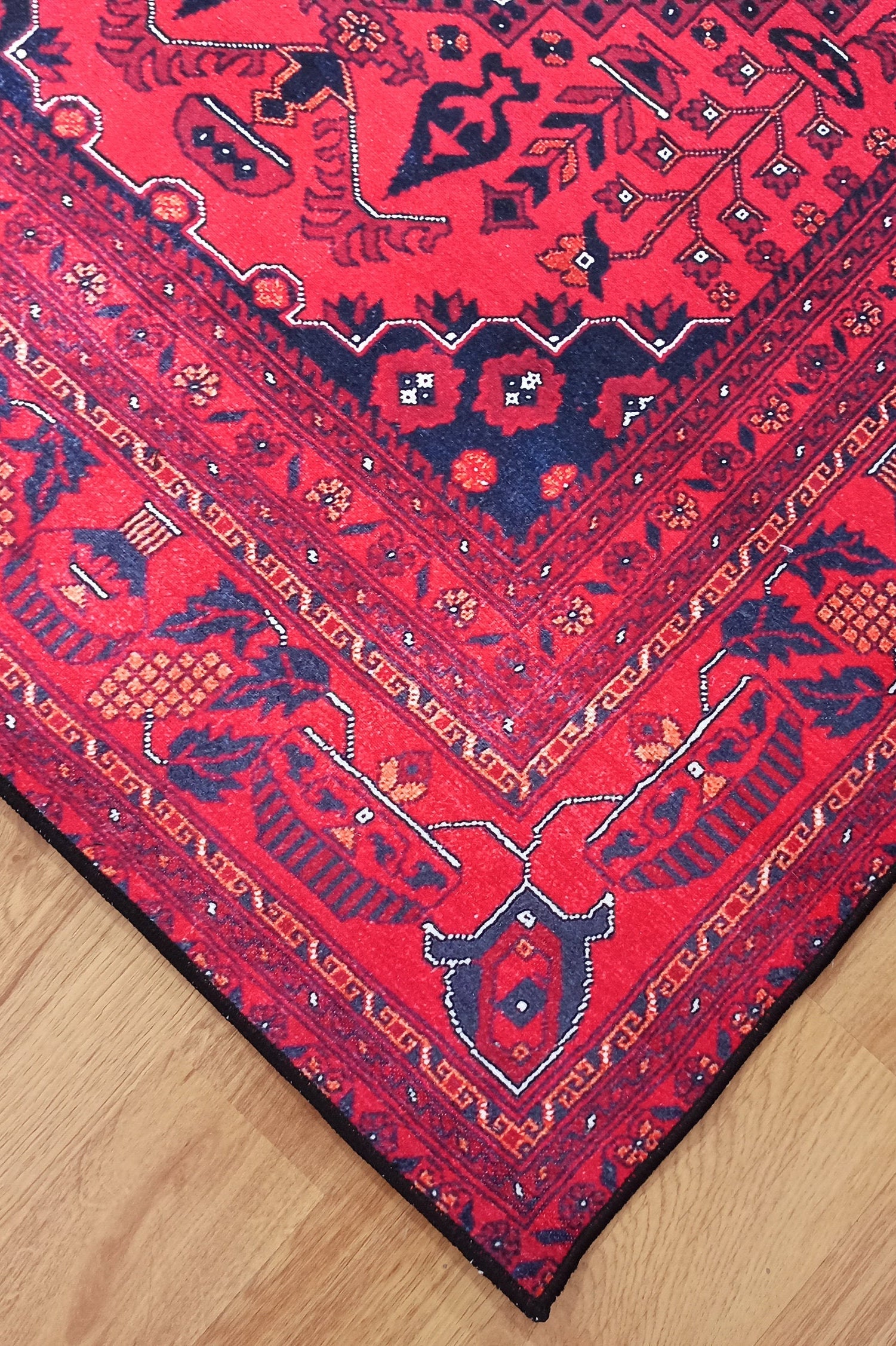 Klara Rug Turkish Red Blue Rug