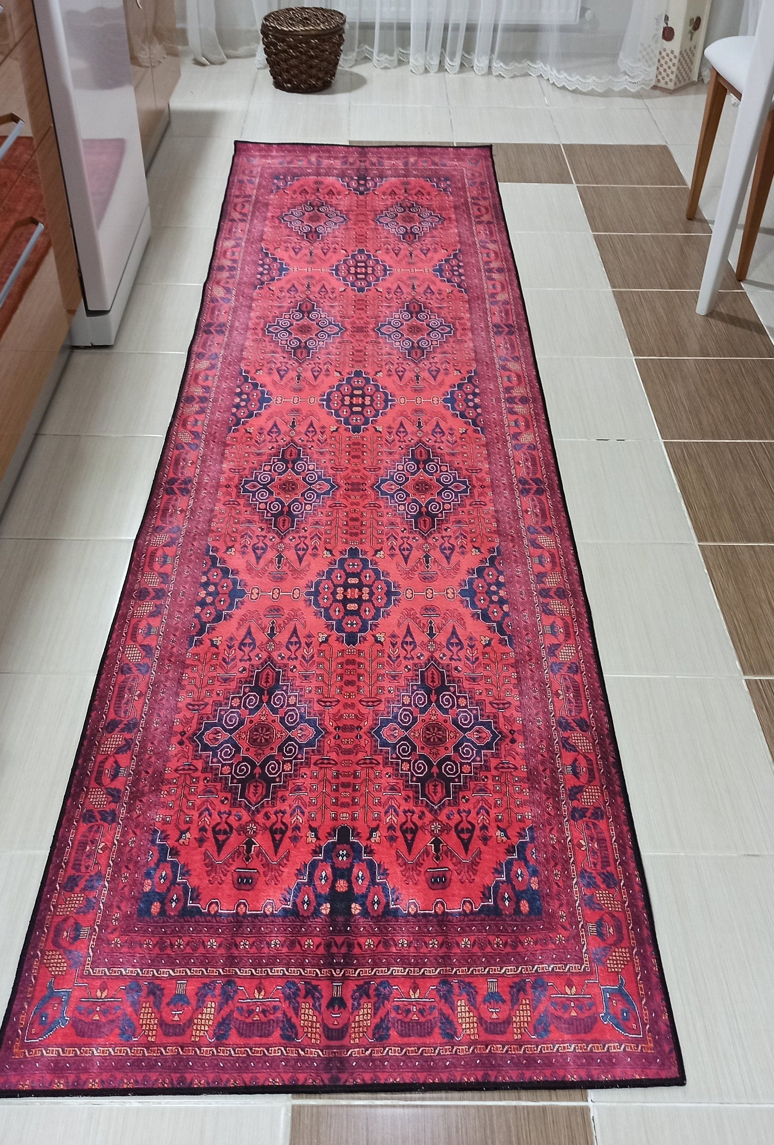Klara Rug Turkish Red Blue Rug