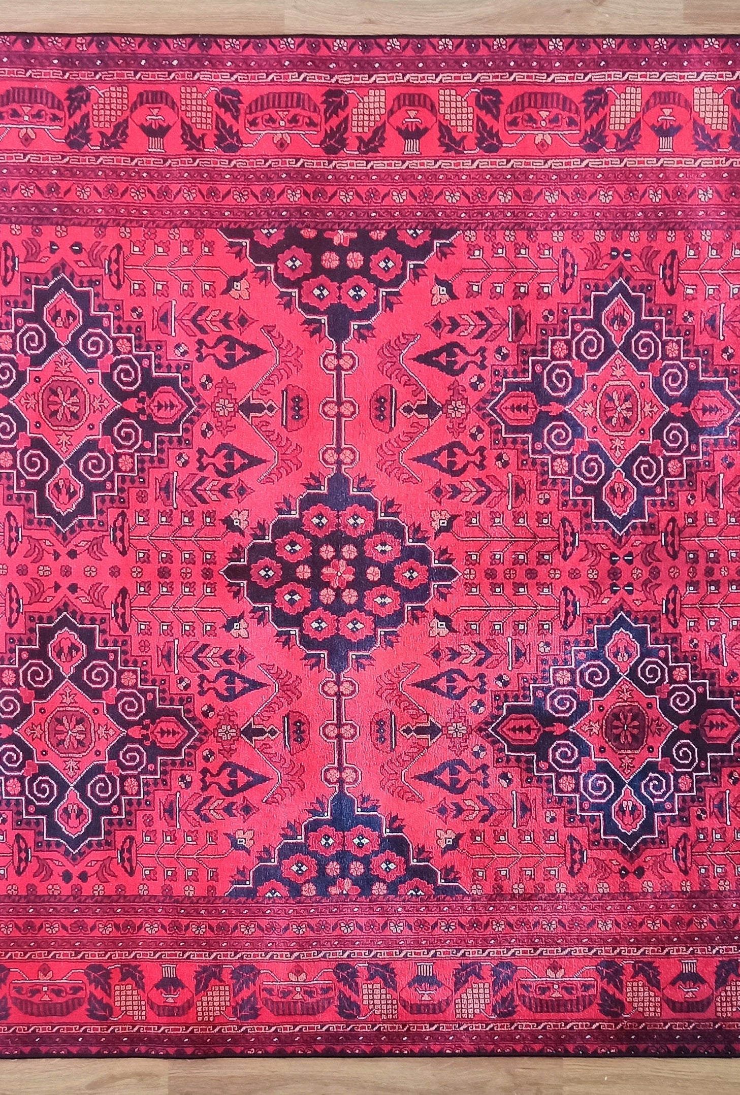 Klara Rug Turkish Red Blue Rug