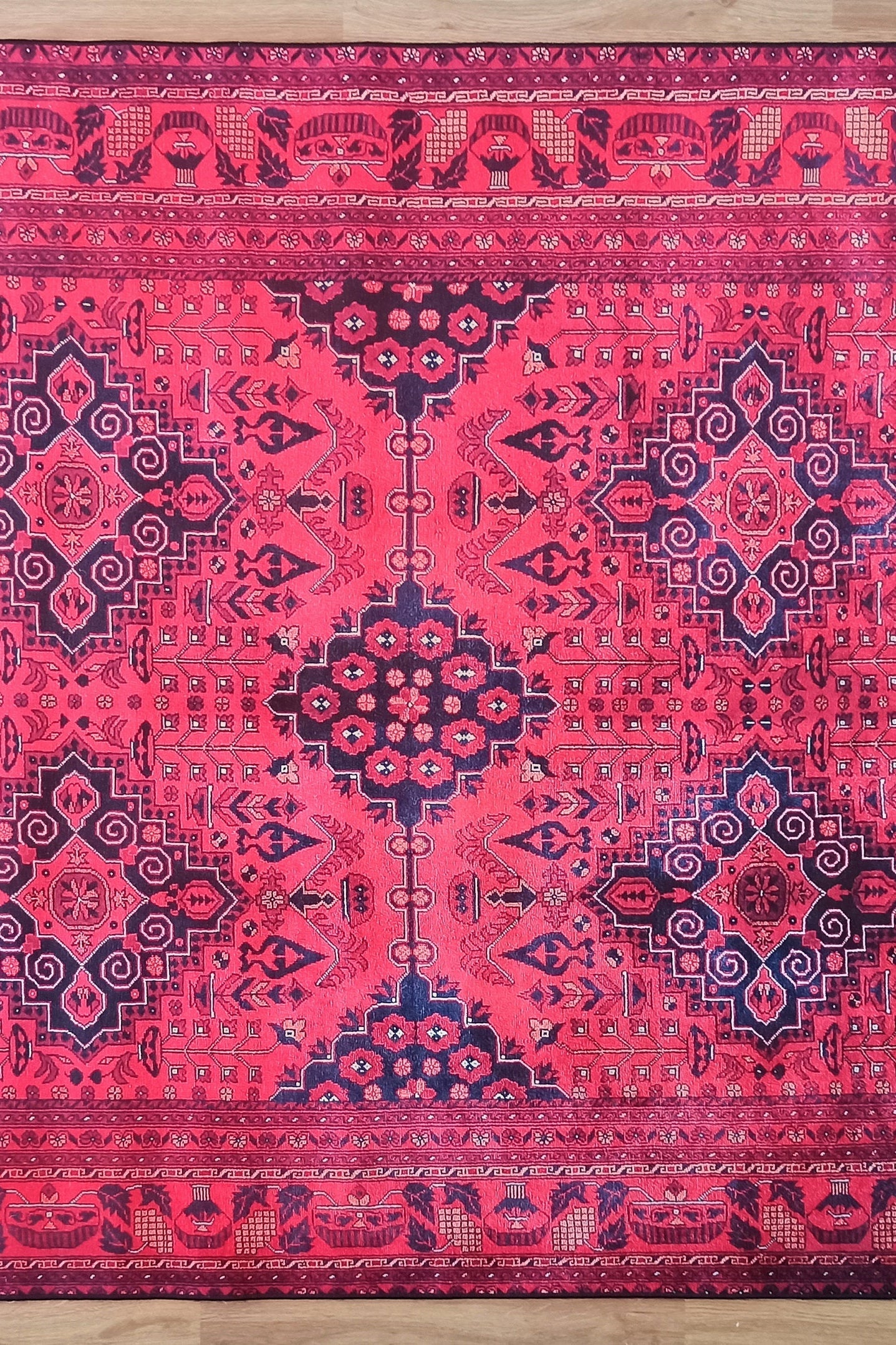 Klara Rug Turkish Red Blue Rug