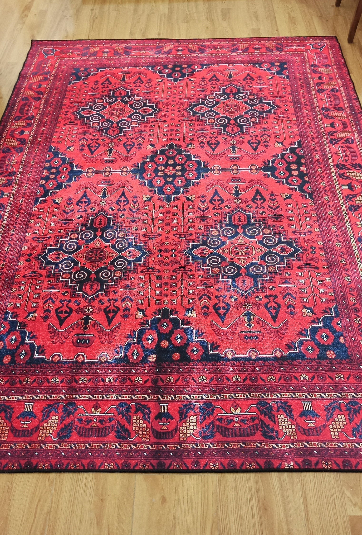 Klara Rug Turkish Red Blue Rug