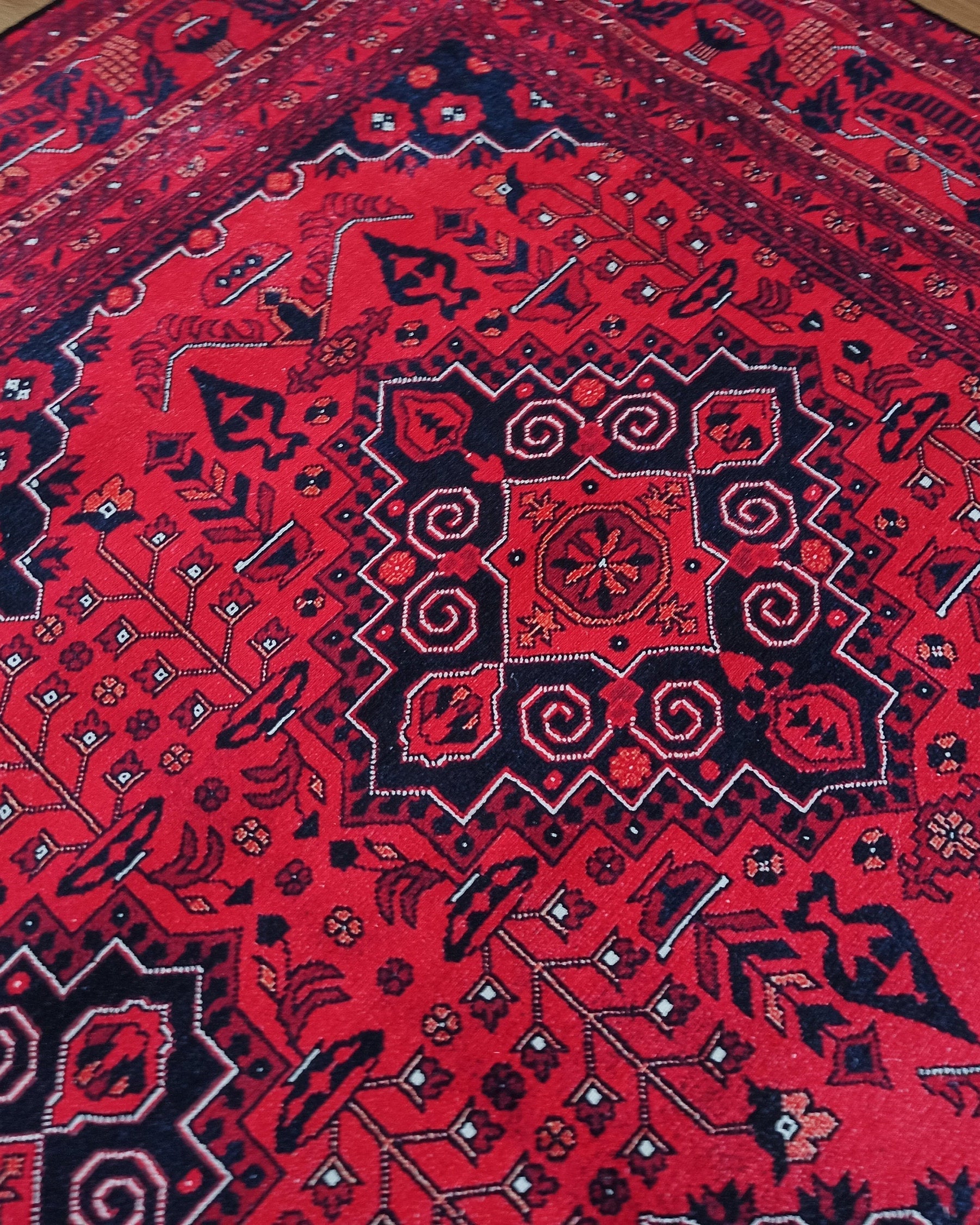 Klara Rug Turkish Red Blue Rug