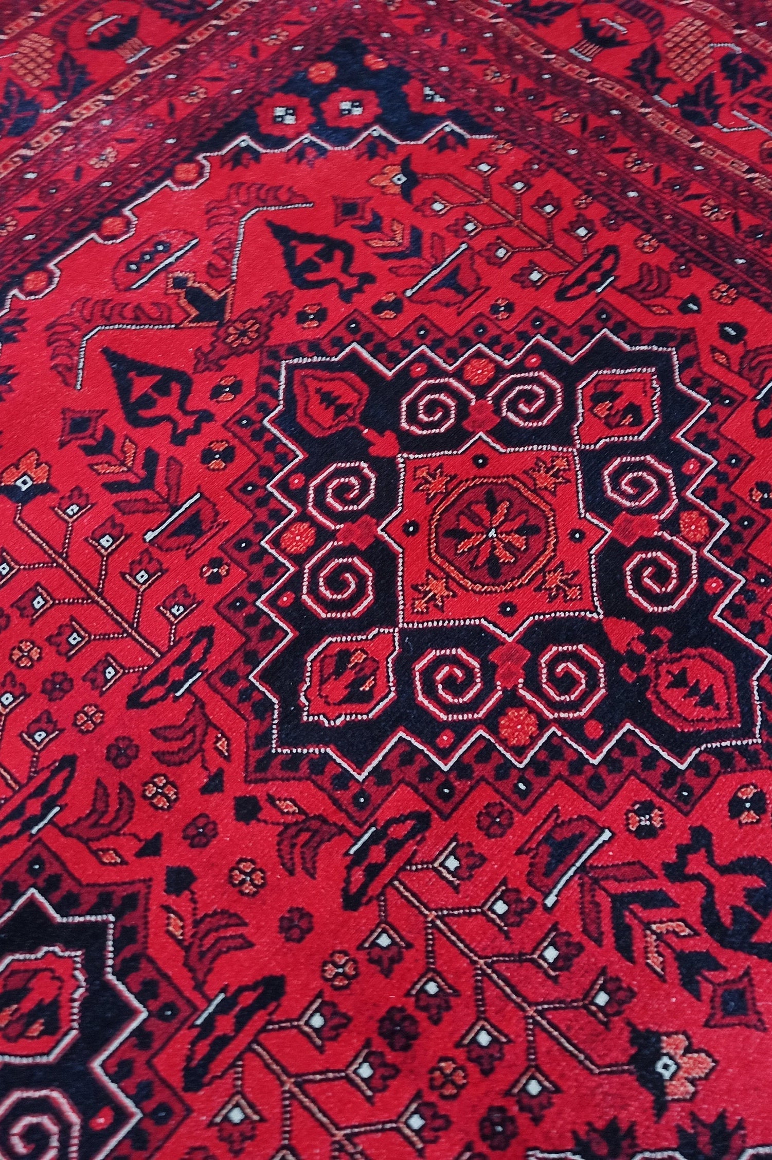 Klara Rug Turkish Red Blue Rug
