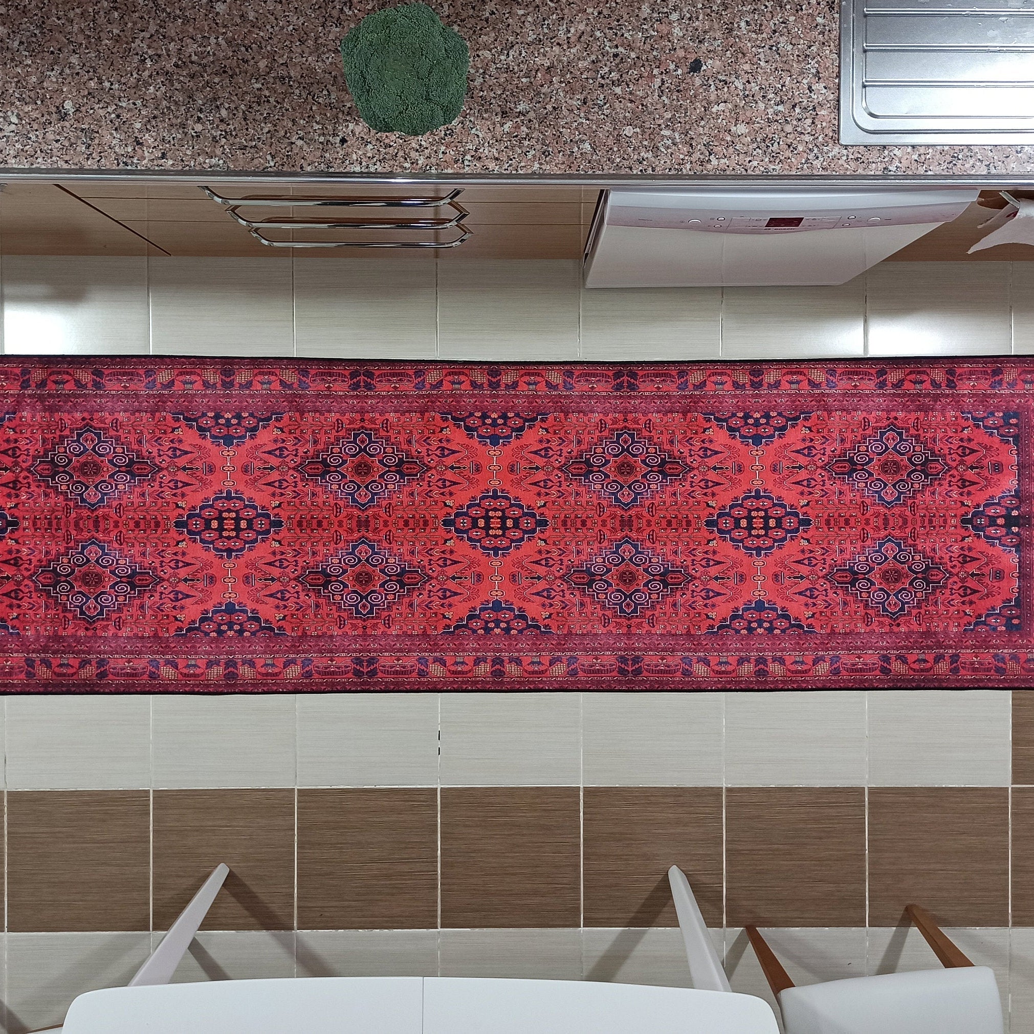 Klara Rug Turkish Red Blue Rug