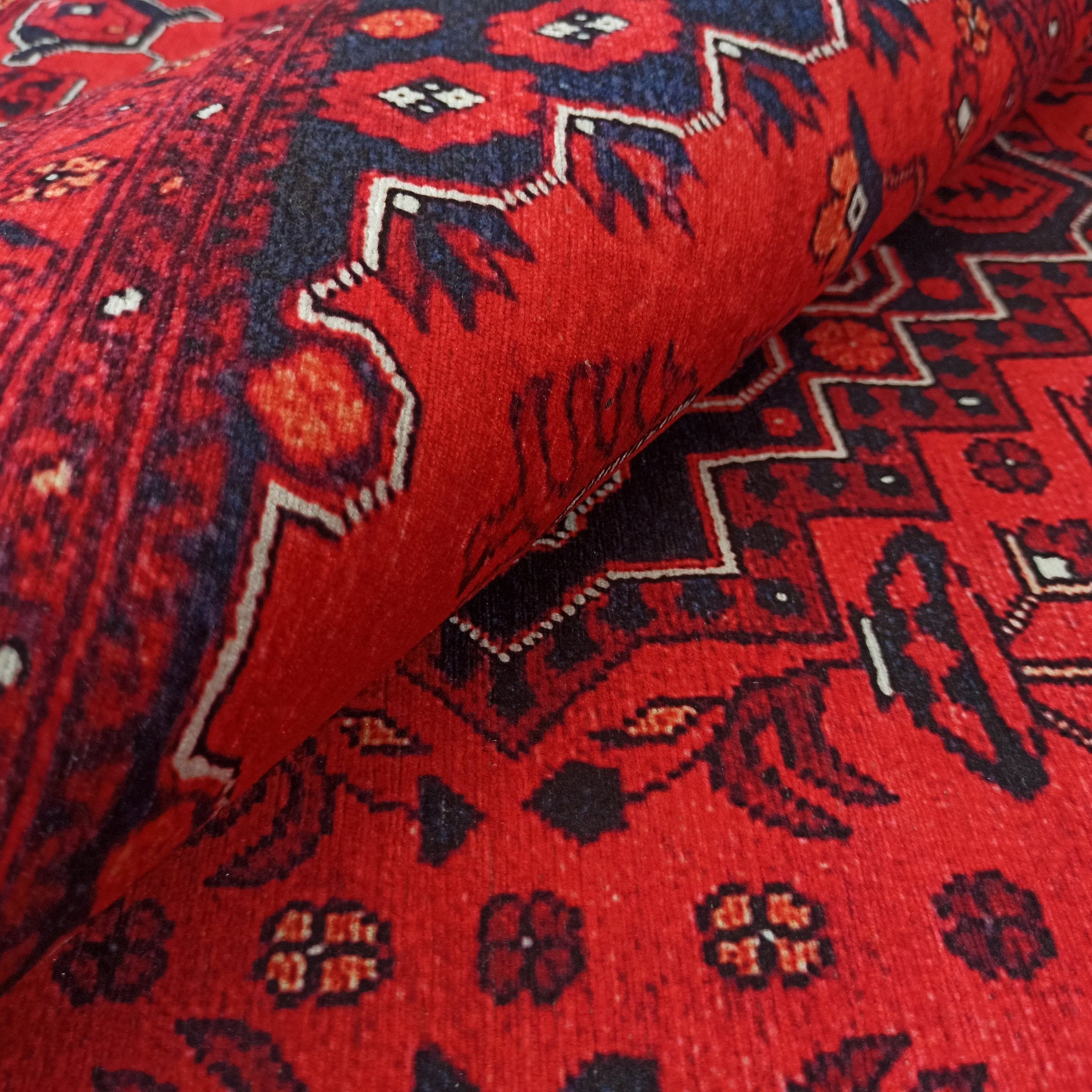 Klara Rug Turkish Red Blue Rug