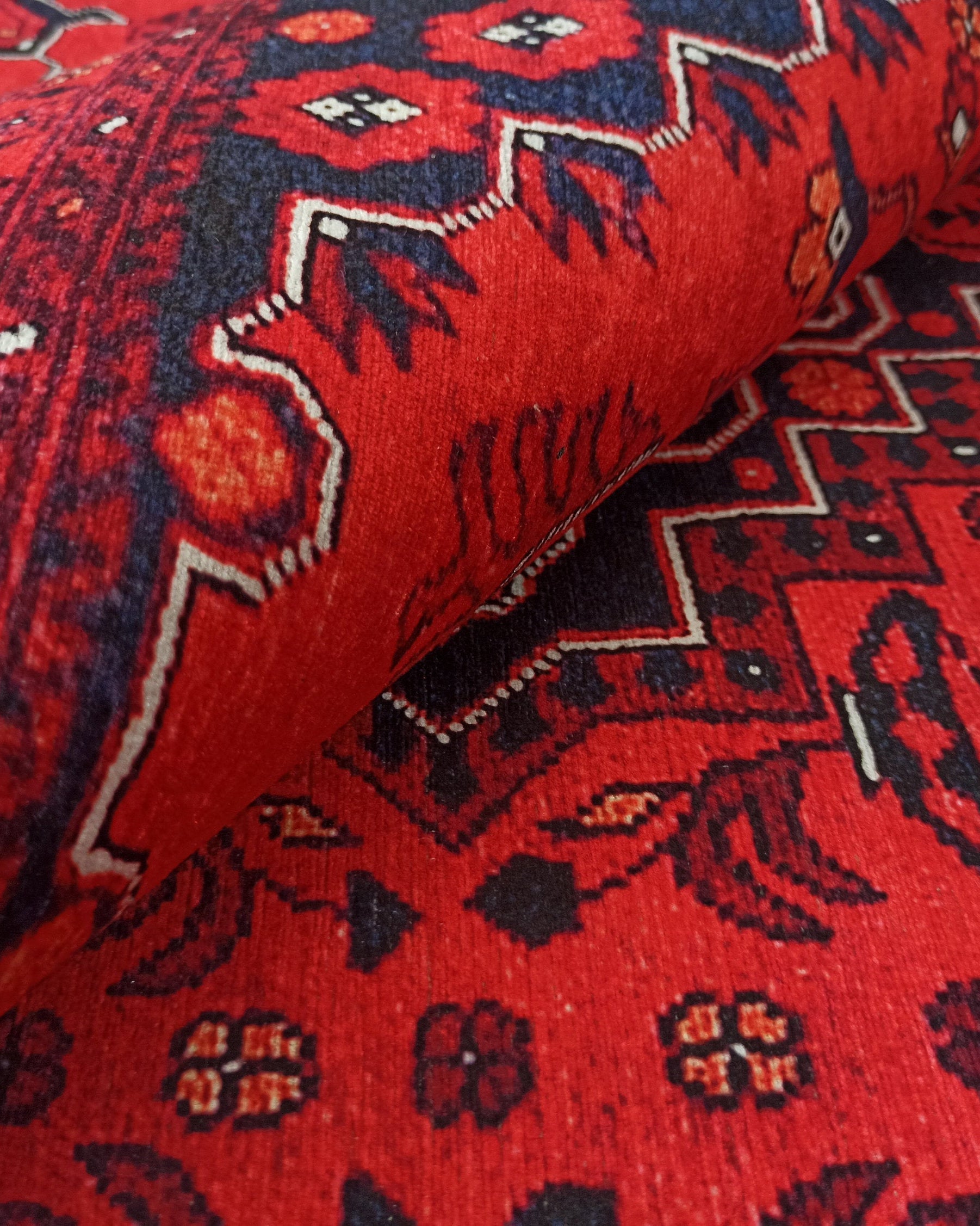 Klara Rug Turkish Red Blue Rug