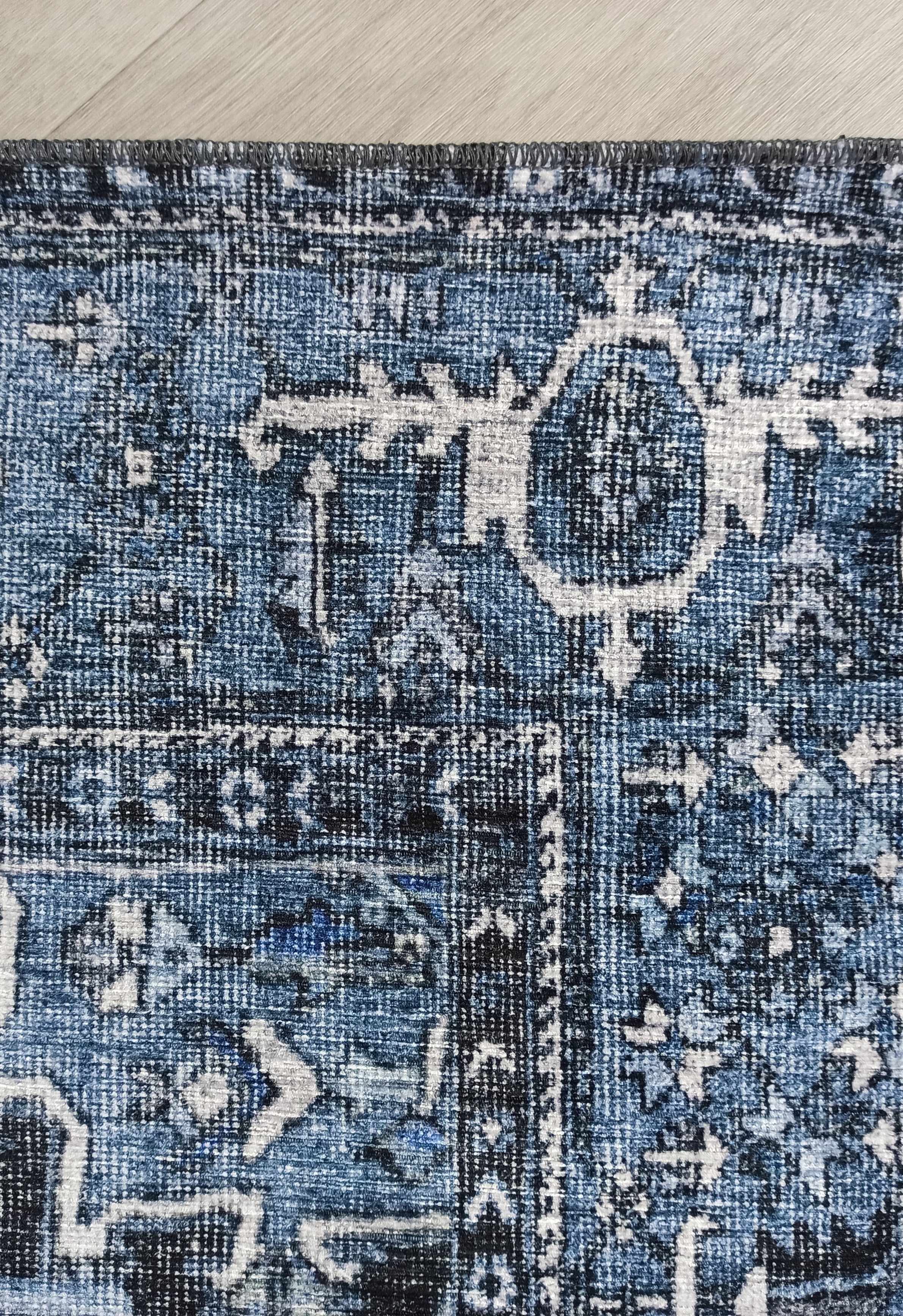 Koli Rug Persian Vintage Blue Rug