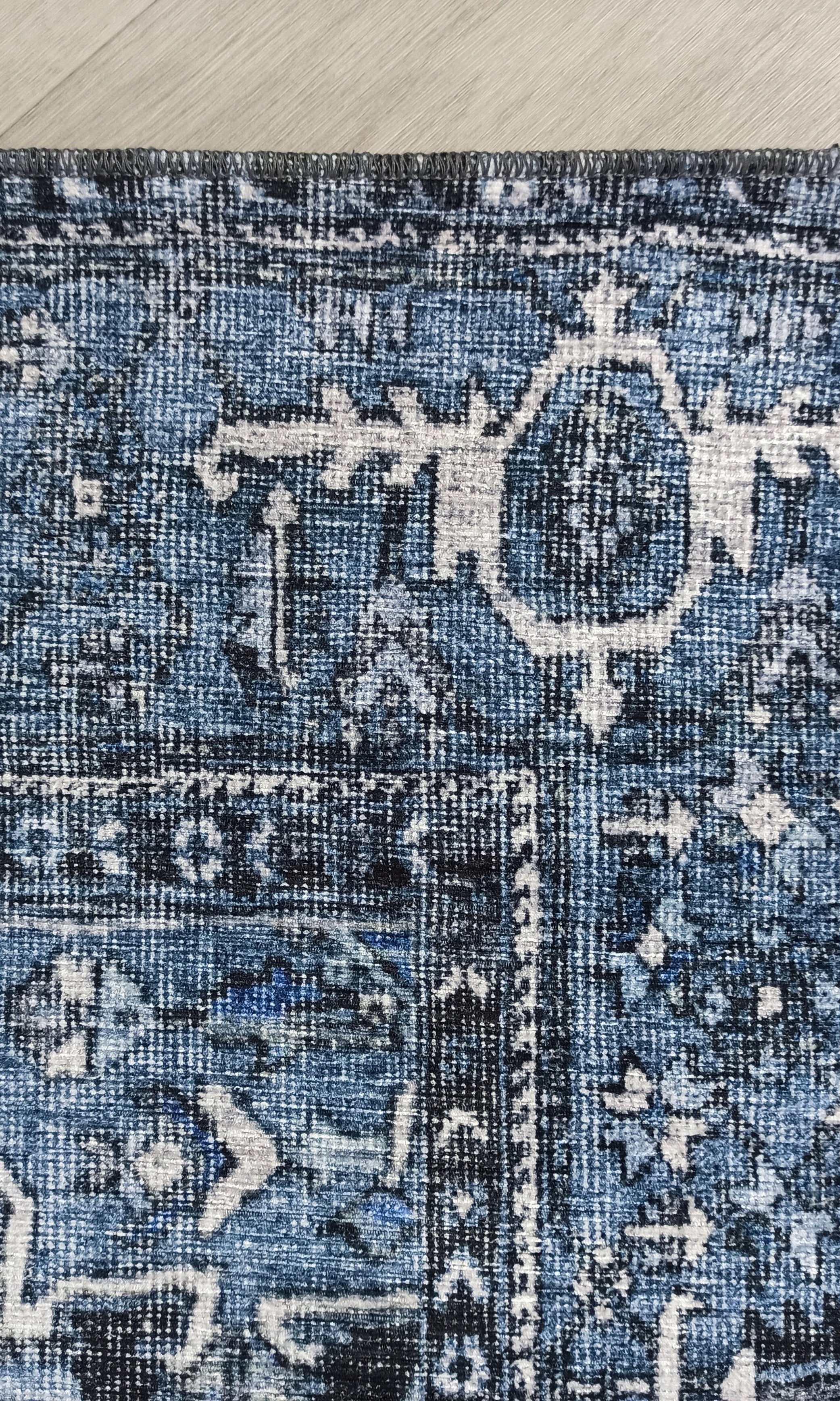 Koli Rug Persian Vintage Blue Rug