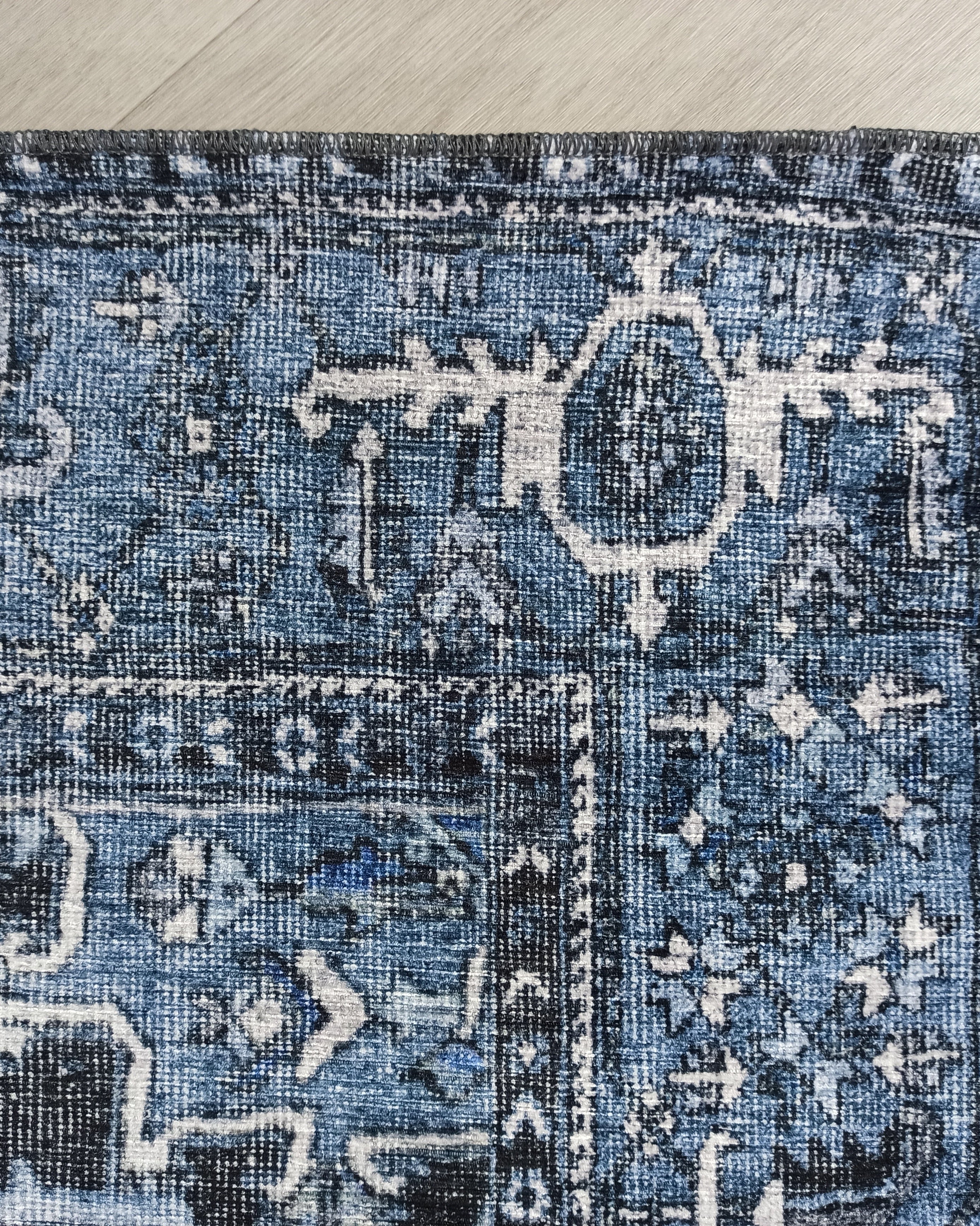 Koli Rug Persian Vintage Blue Rug