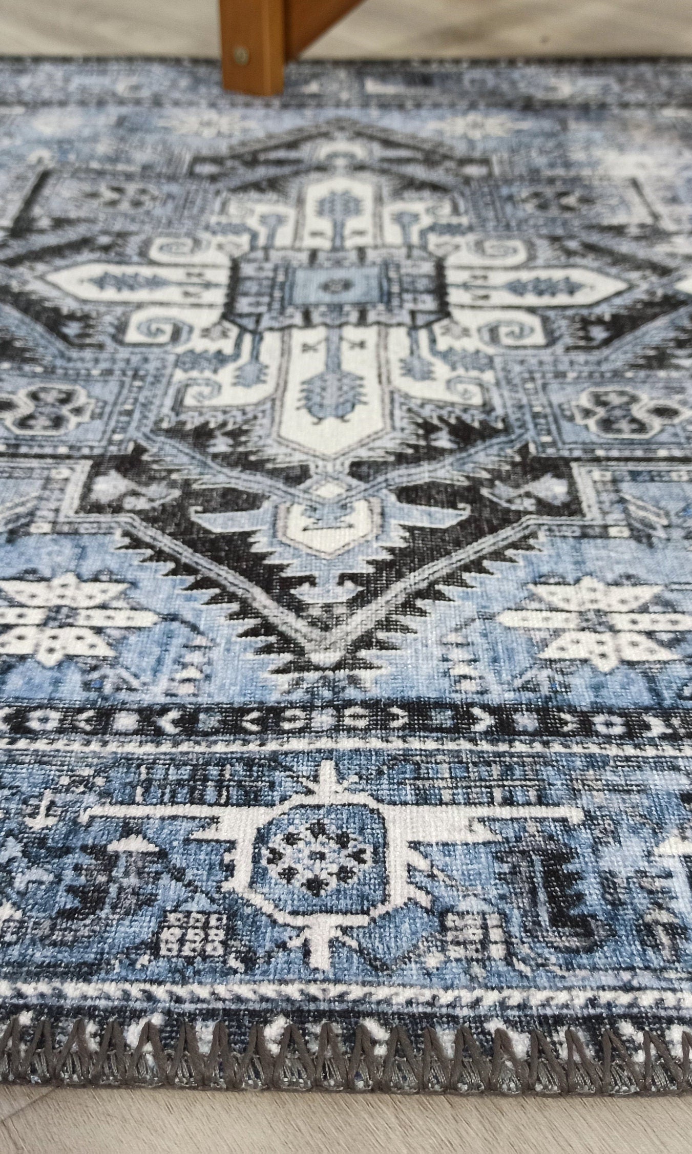 Koli Rug Persian Vintage Blue Rug