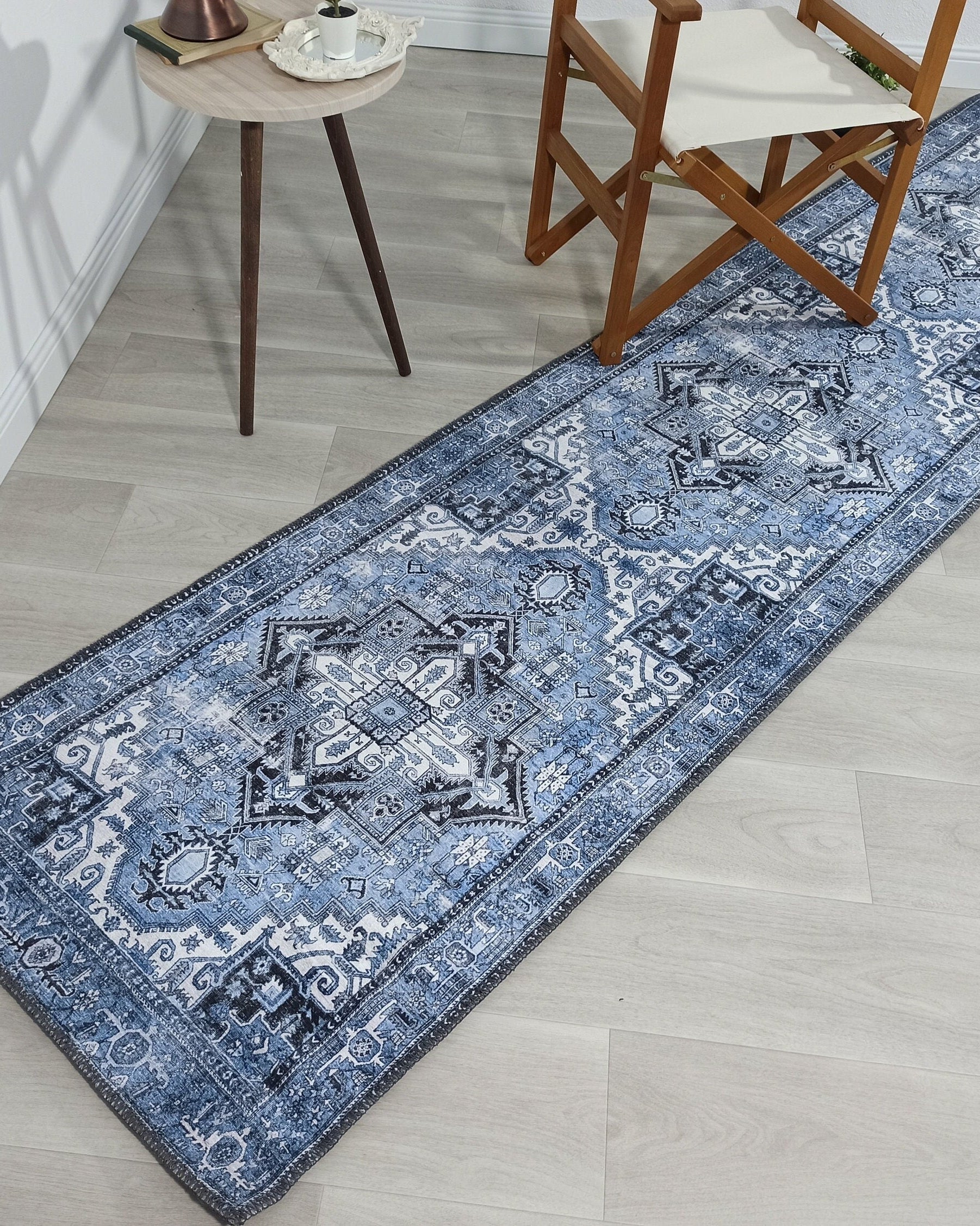 Koli Rug Persian Vintage Blue Rug