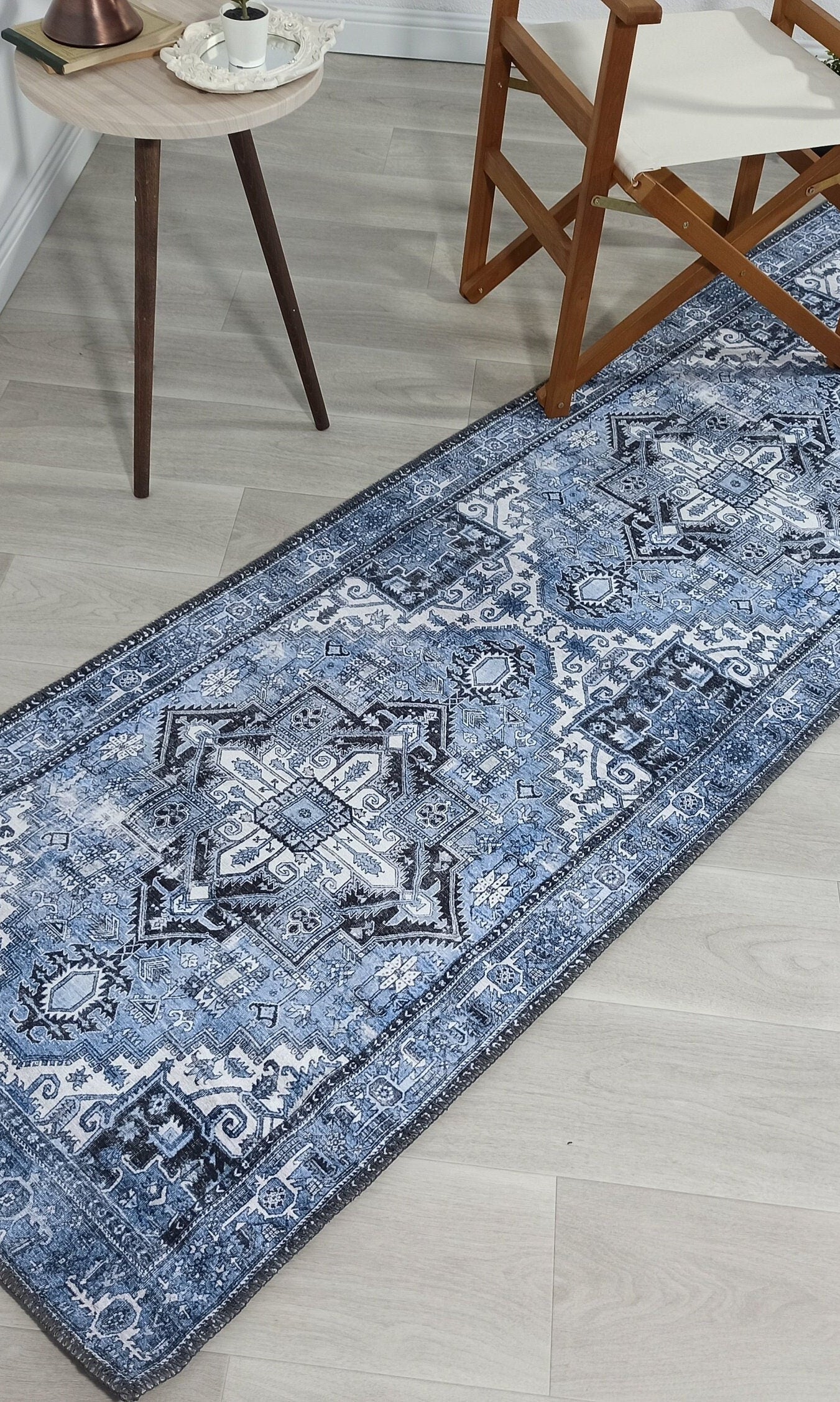 Koli Rug Persian Vintage Blue Rug