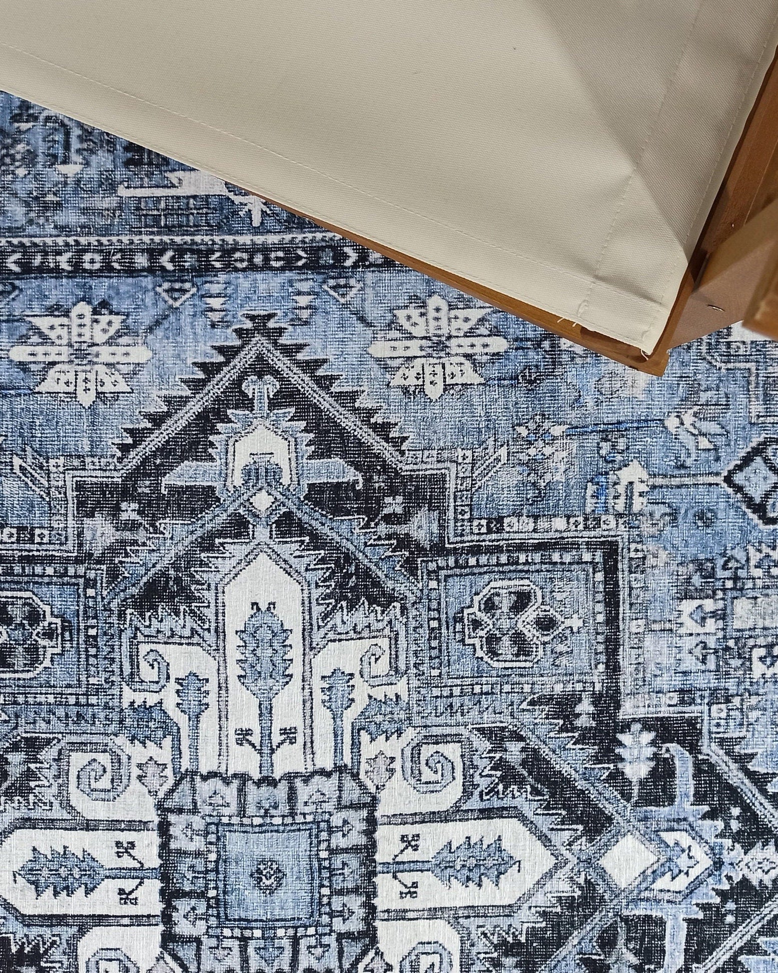 Koli Rug Persian Vintage Blue Rug