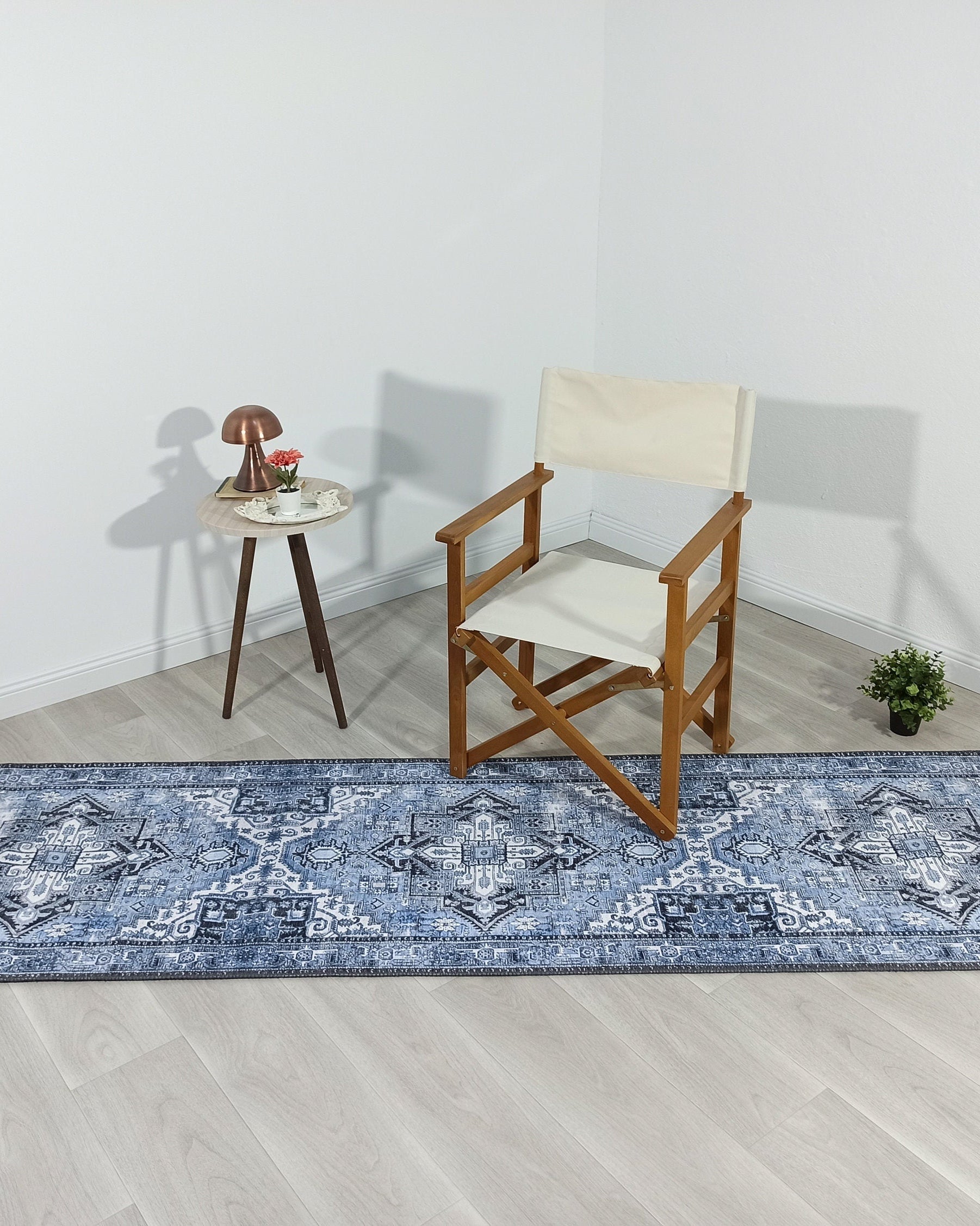 Koli Rug Persian Vintage Blue Rug