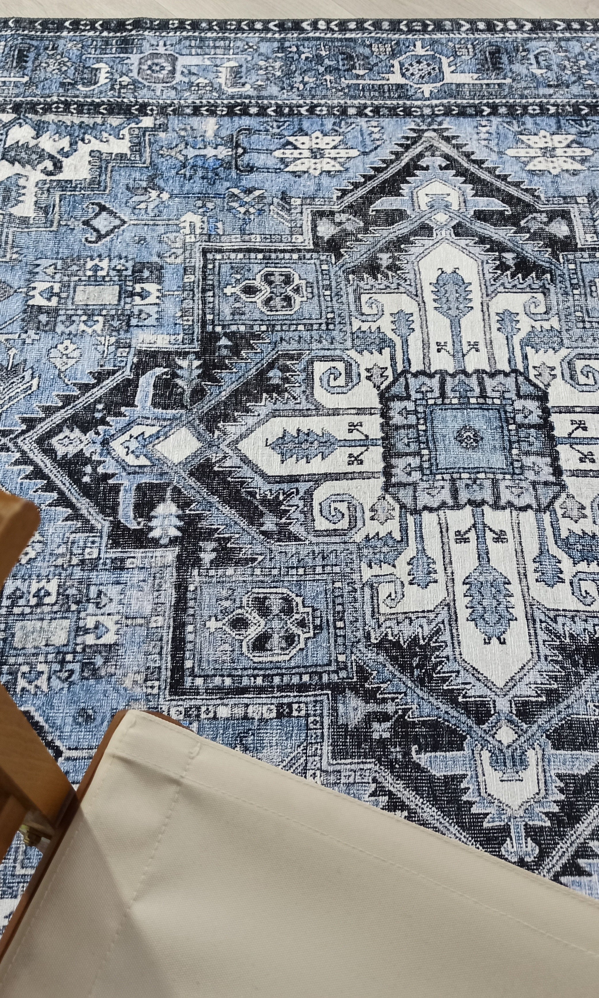 Koli Rug Persian Vintage Blue Rug