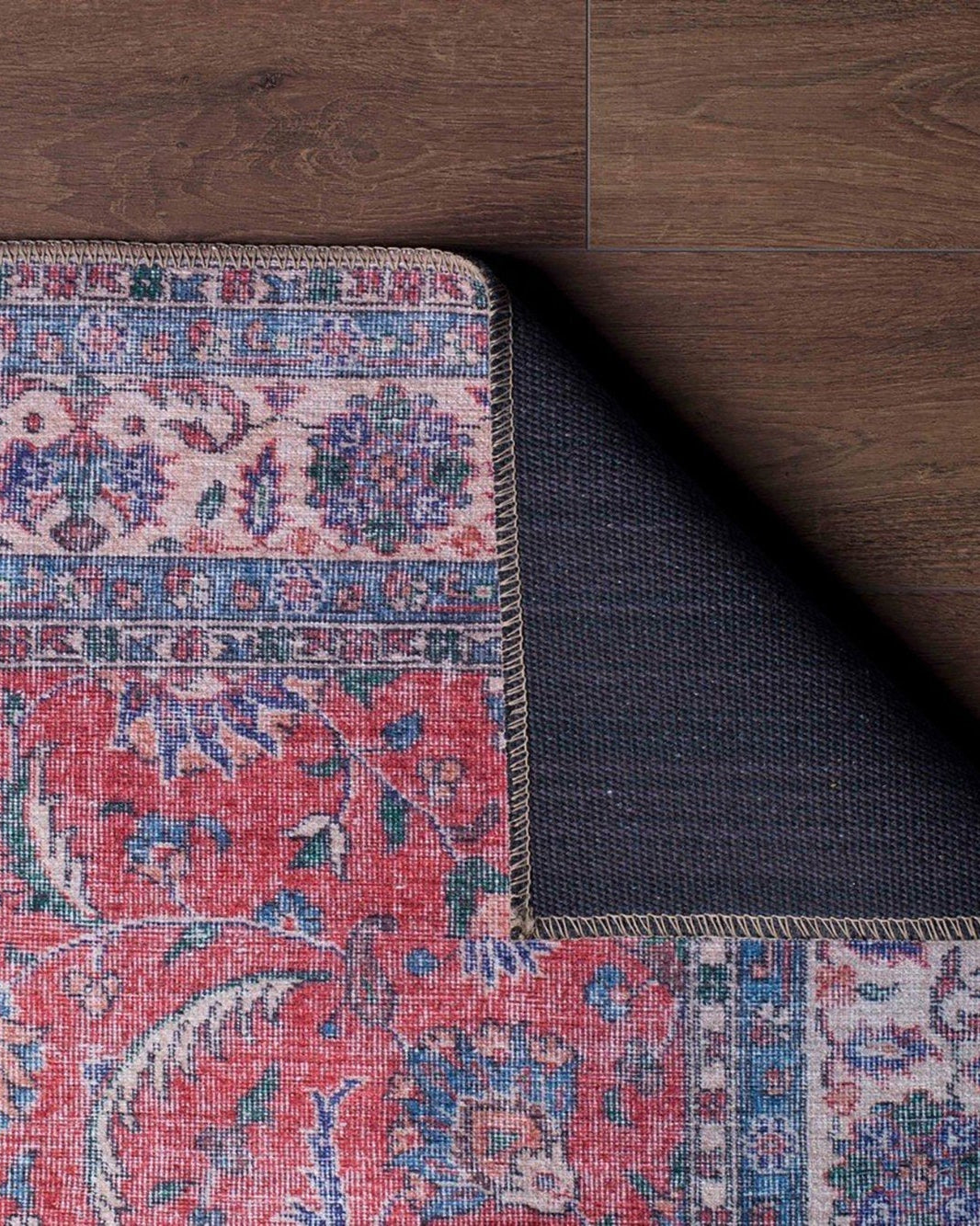 Kopa Turkish Faded Red & Ivory Beige Rug