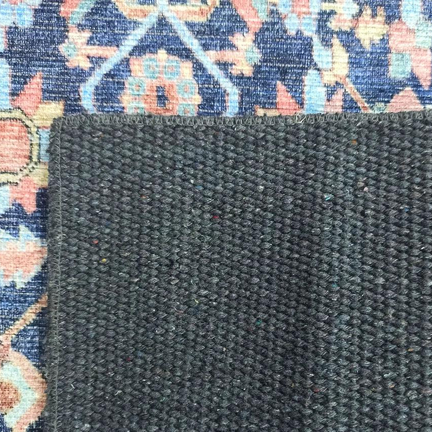 Lala Rug Turkish Navy and Light Blue Rug