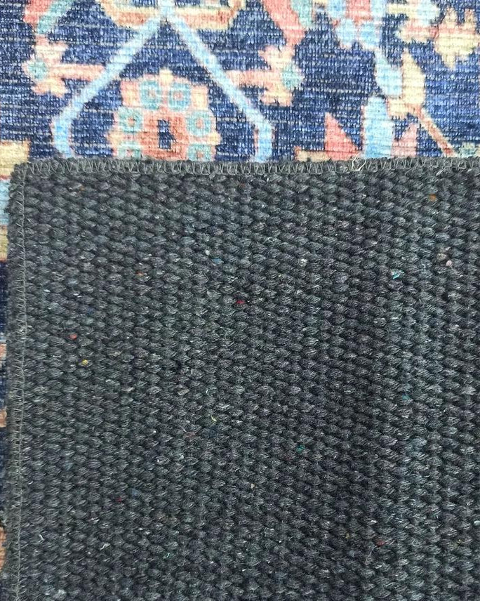 Lala Rug Turkish Navy and Light Blue Rug