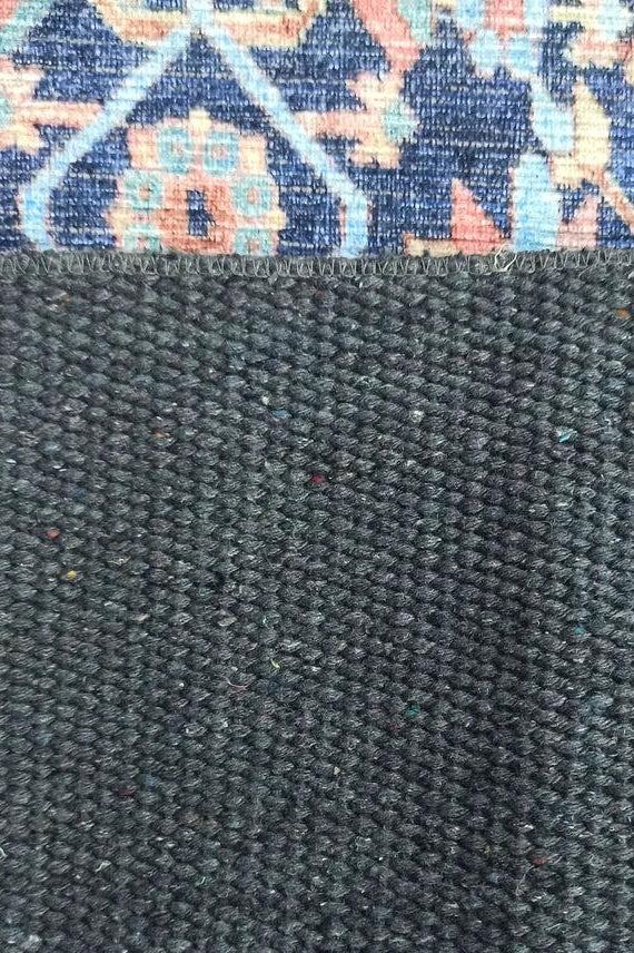 Lala Rug Turkish Navy and Light Blue Rug