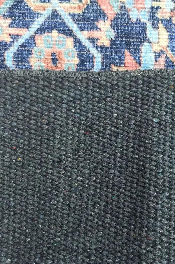 Lala Rug Turkish Navy and Light Blue Rug