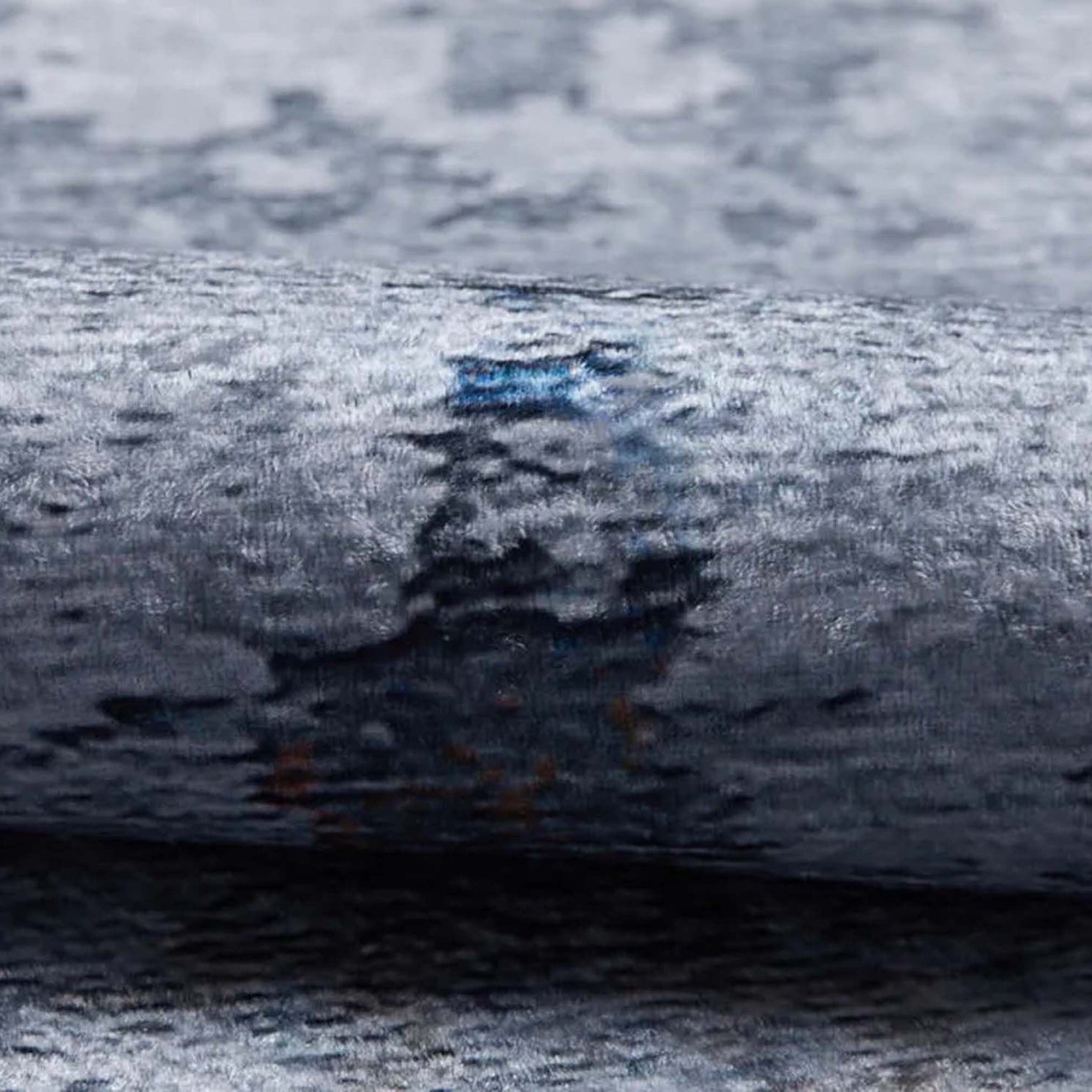 Lama Abstract Modern Gray Rug