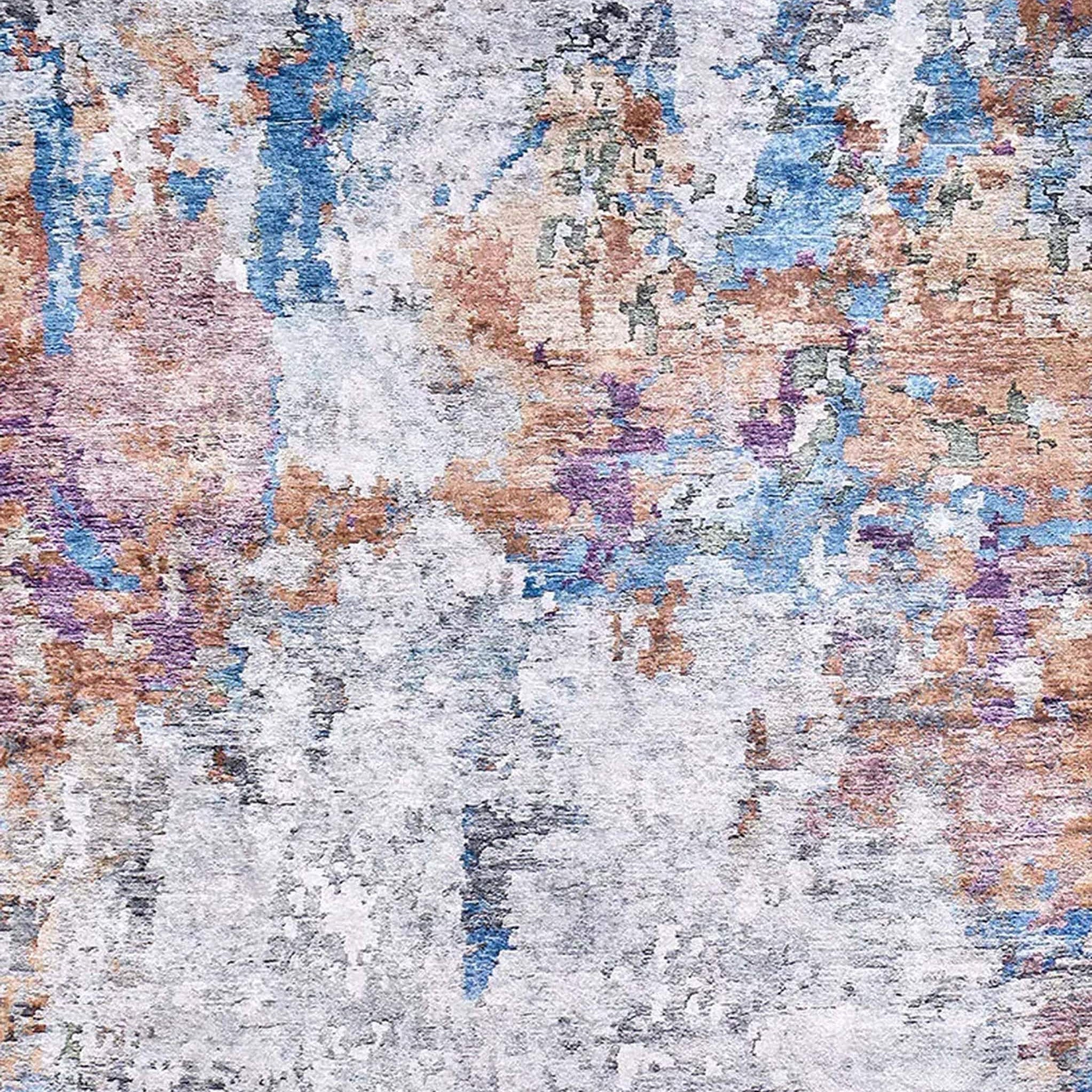 Lama Abstract Modern Gray Rug