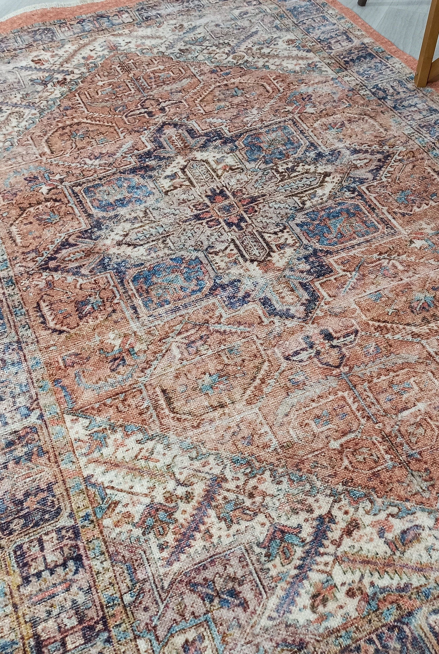 Lamya Turkish Faded Orange Beige-Blush Rug