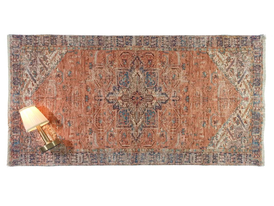 Lamya Turkish Faded Orange Beige-Blush Rug