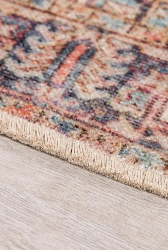 Lamya Turkish Faded Orange Beige-Blush Rug