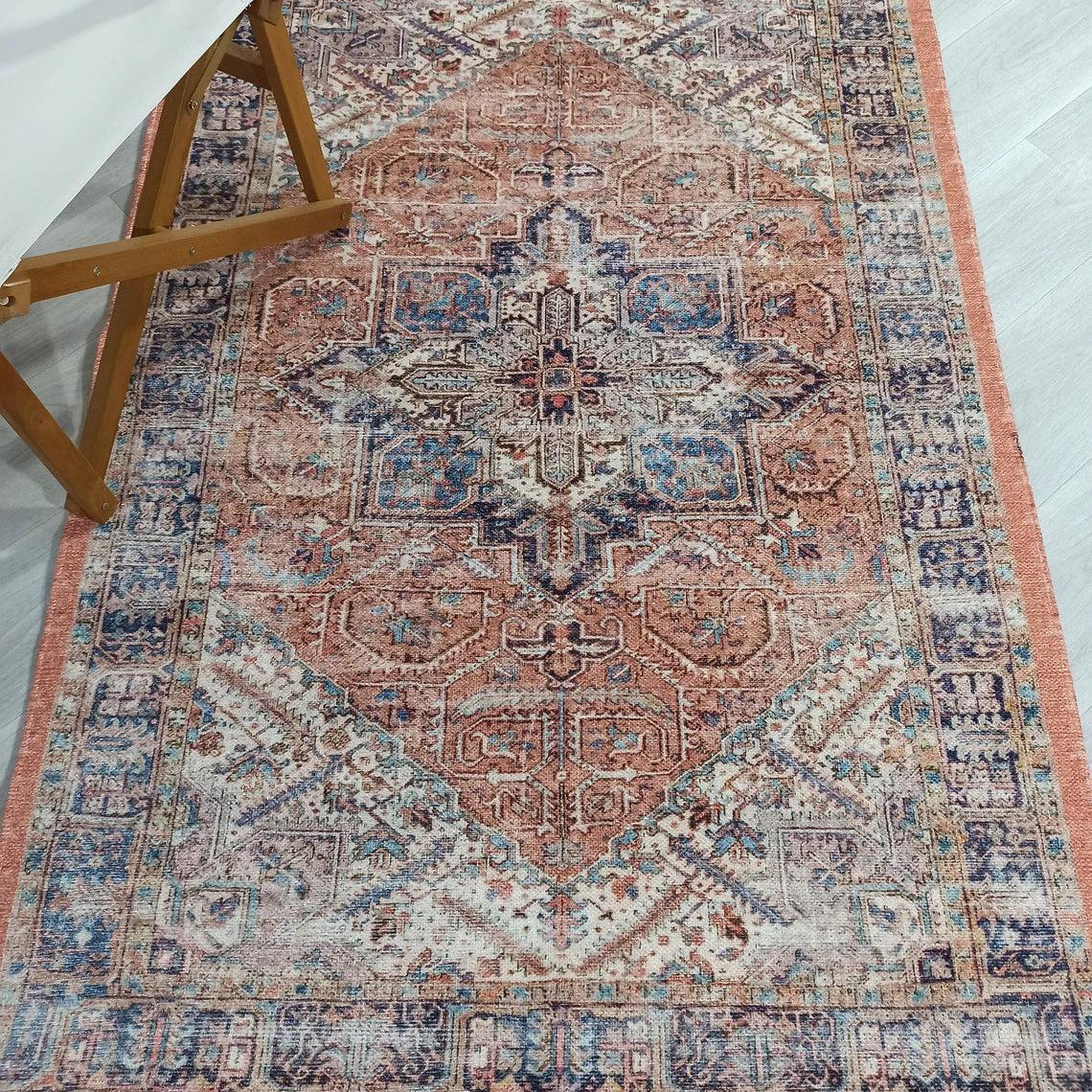 Lamya Turkish Faded Orange Beige-Blush Rug