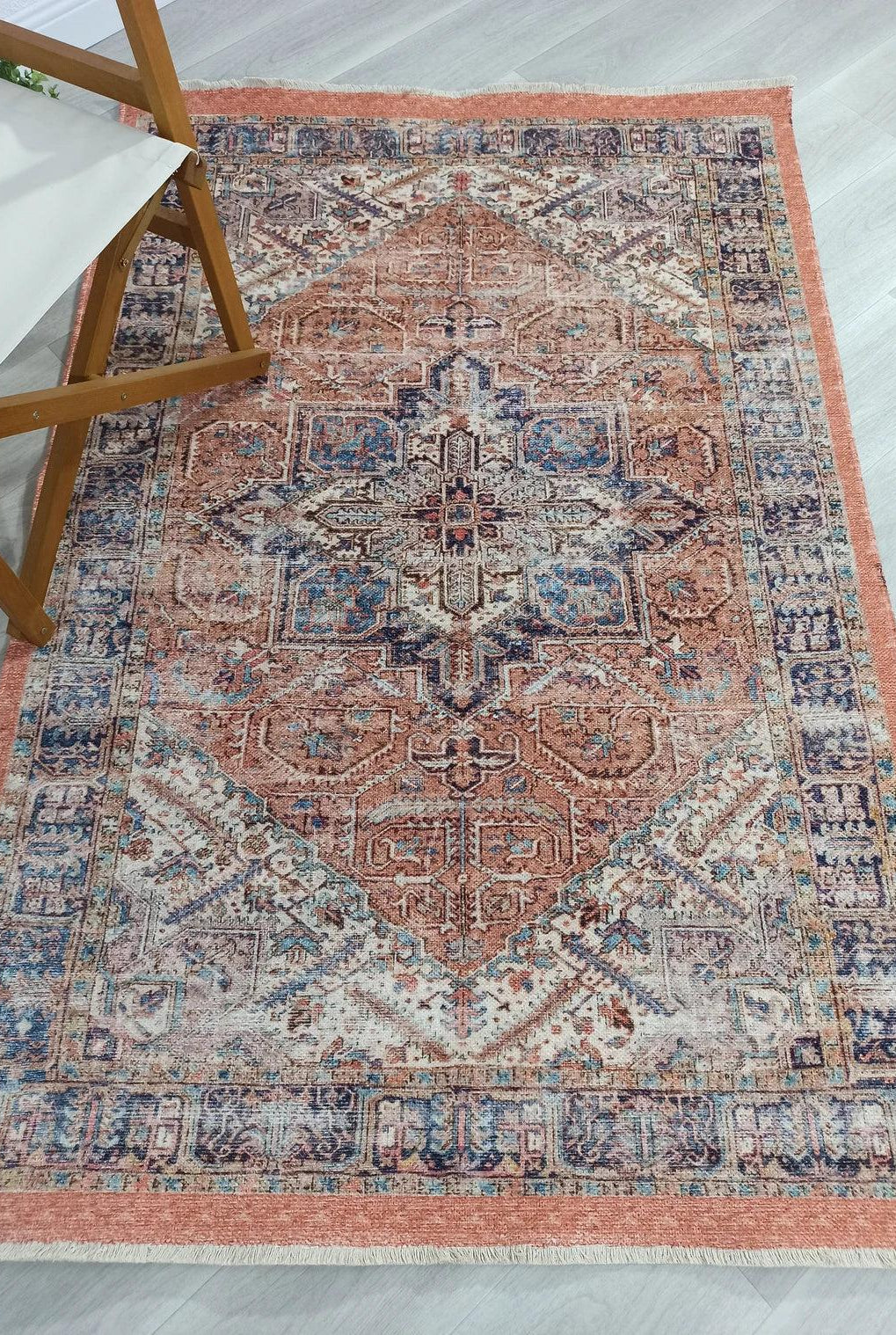 Lamya Turkish Faded Orange Beige-Blush Rug