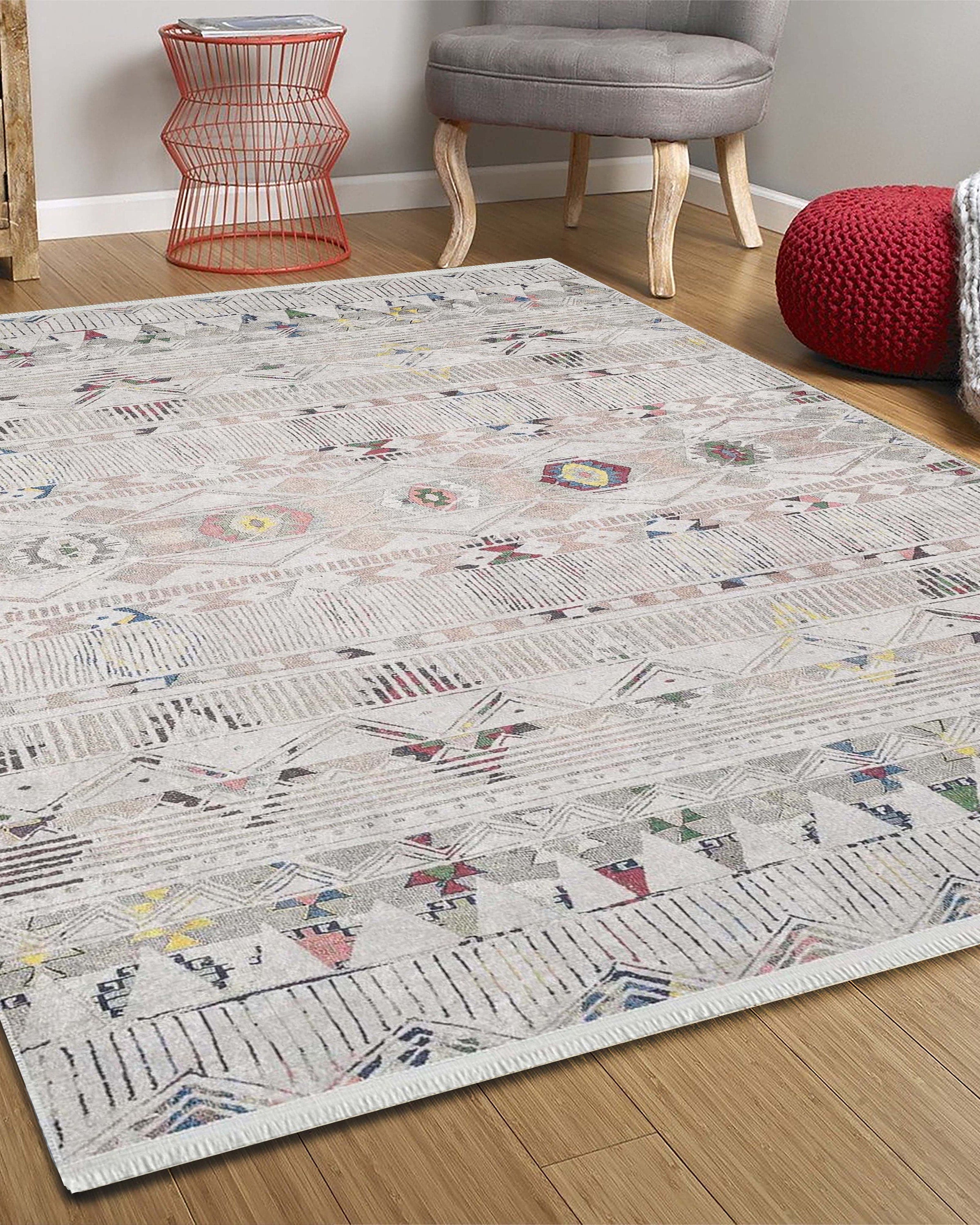 Lara Boho Turkish Beige Rug