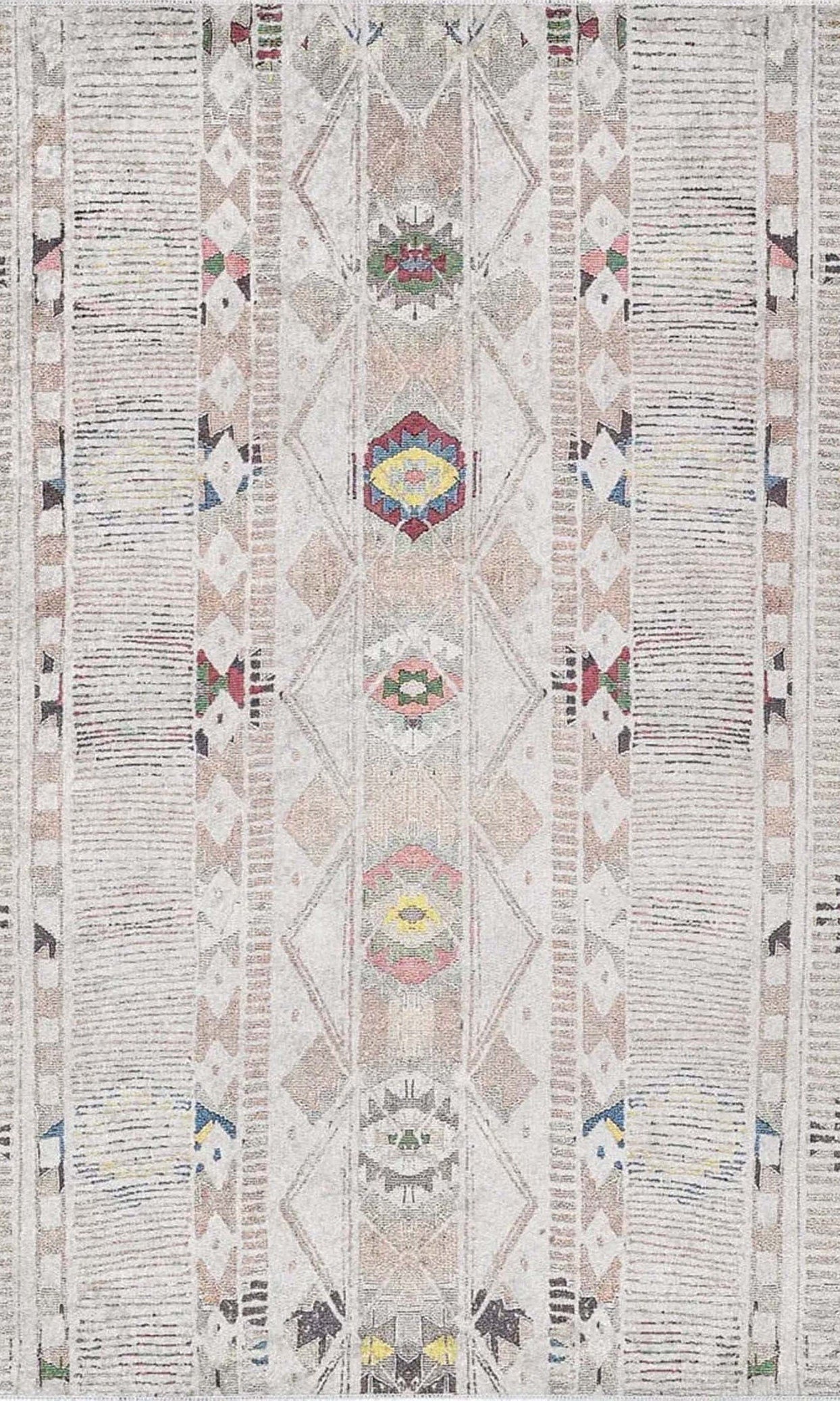 Lara Boho Turkish Beige Rug