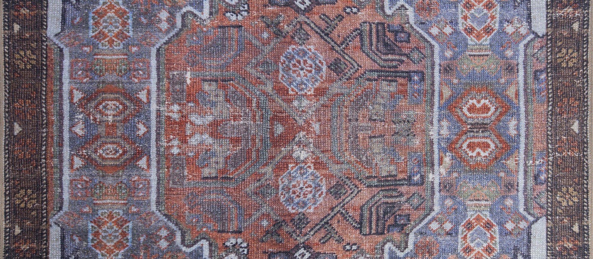 Laysa Rug Turkish Oriental Rustic Tribal Brown Rug