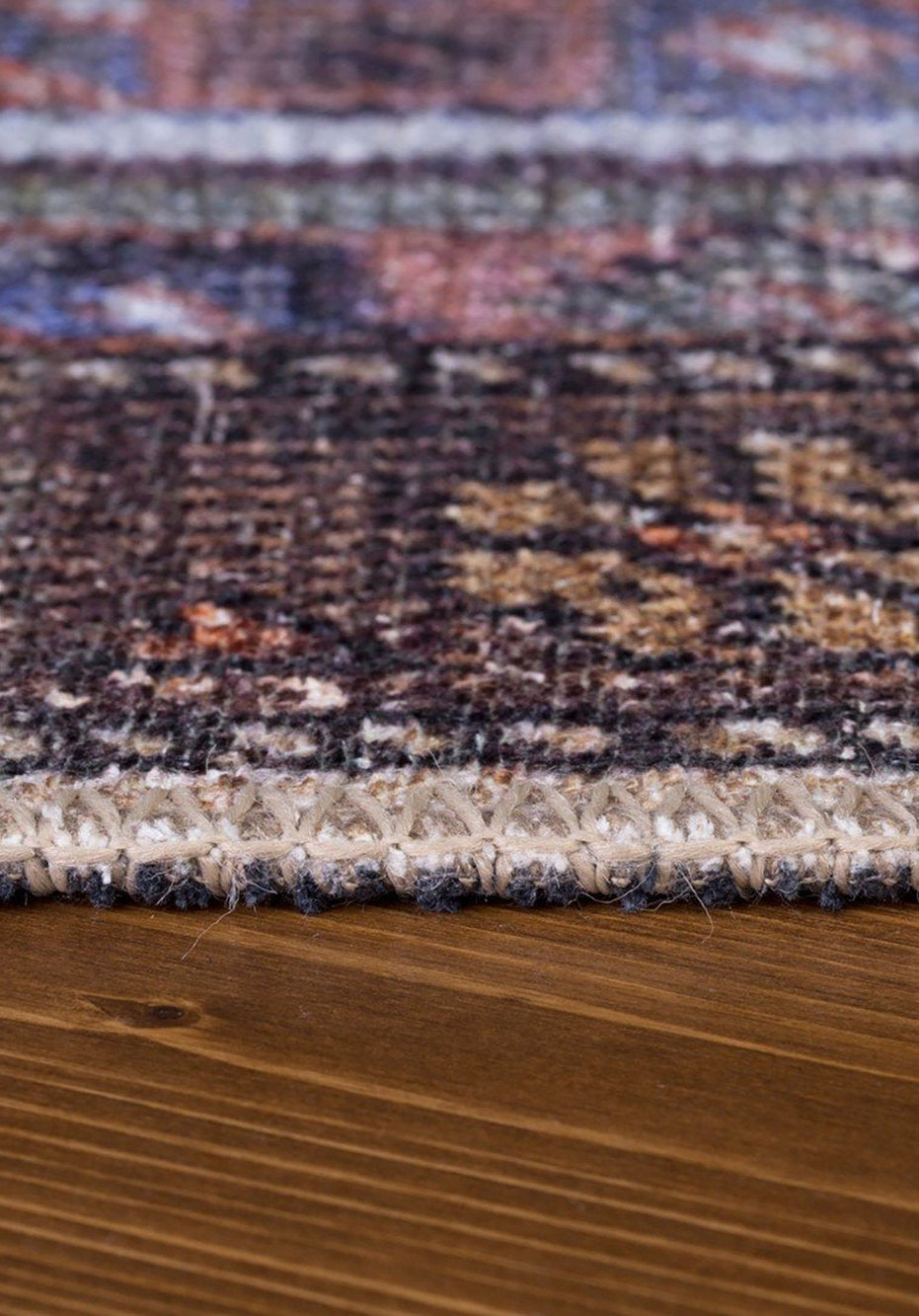 Laysa Rug Turkish Oriental Rustic Tribal Brown Rug