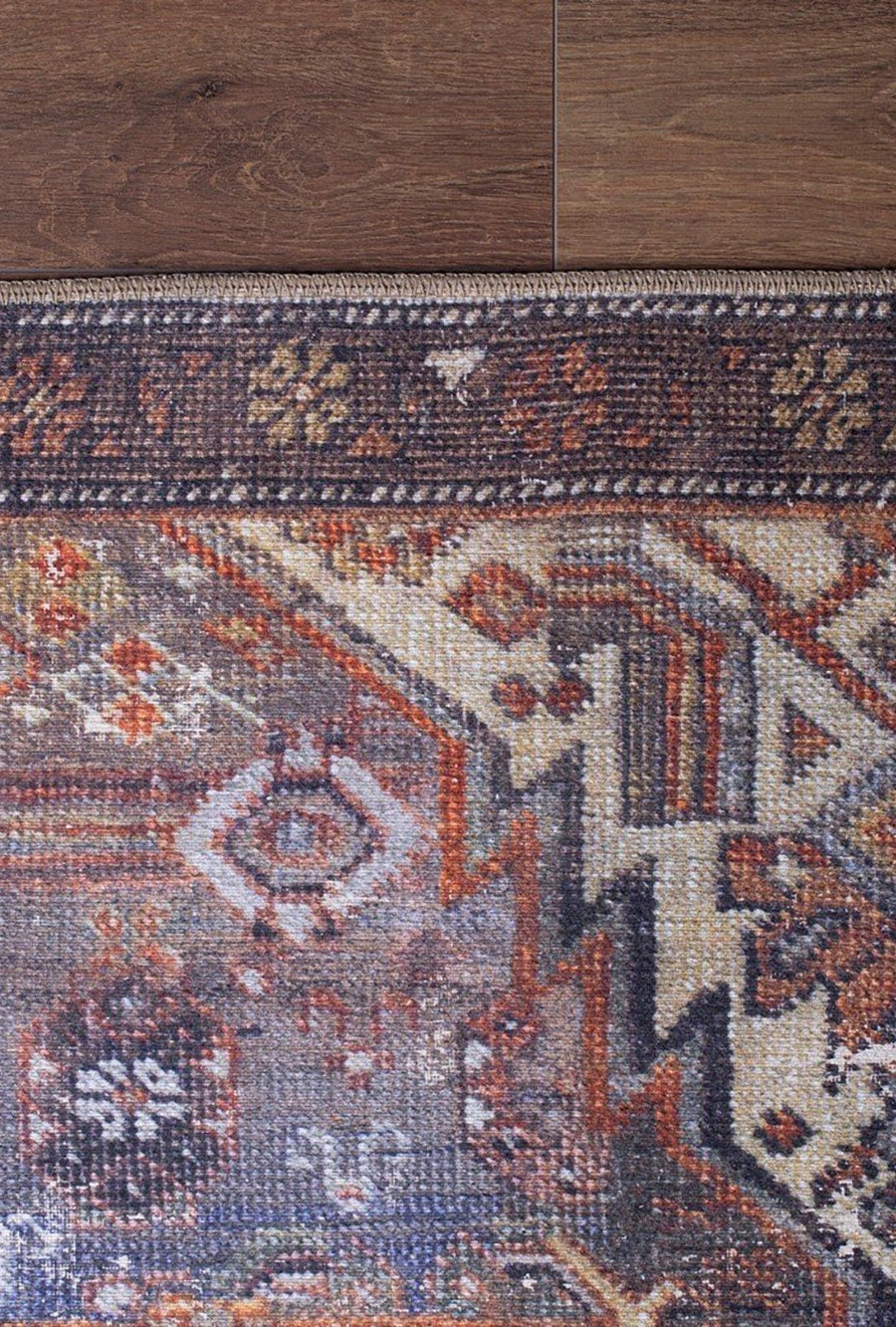 Laysa Rug Turkish Oriental Rustic Tribal Brown Rug