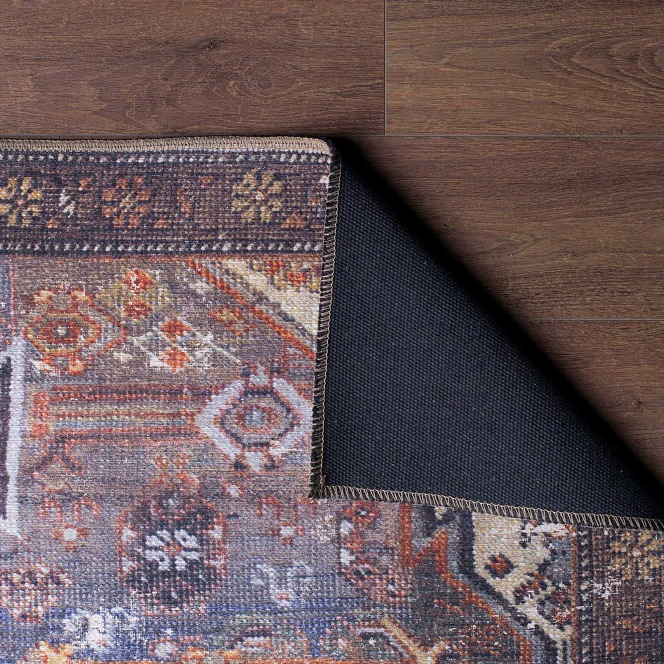 Laysa Rug Turkish Oriental Rustic Tribal Brown Rug