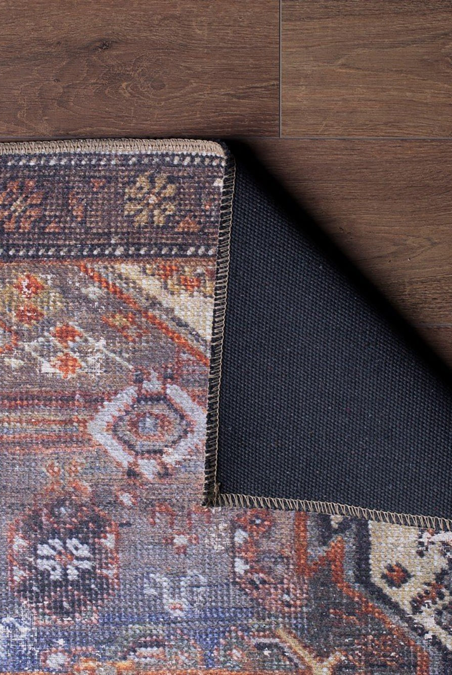 Laysa Rug Turkish Oriental Rustic Tribal Brown Rug