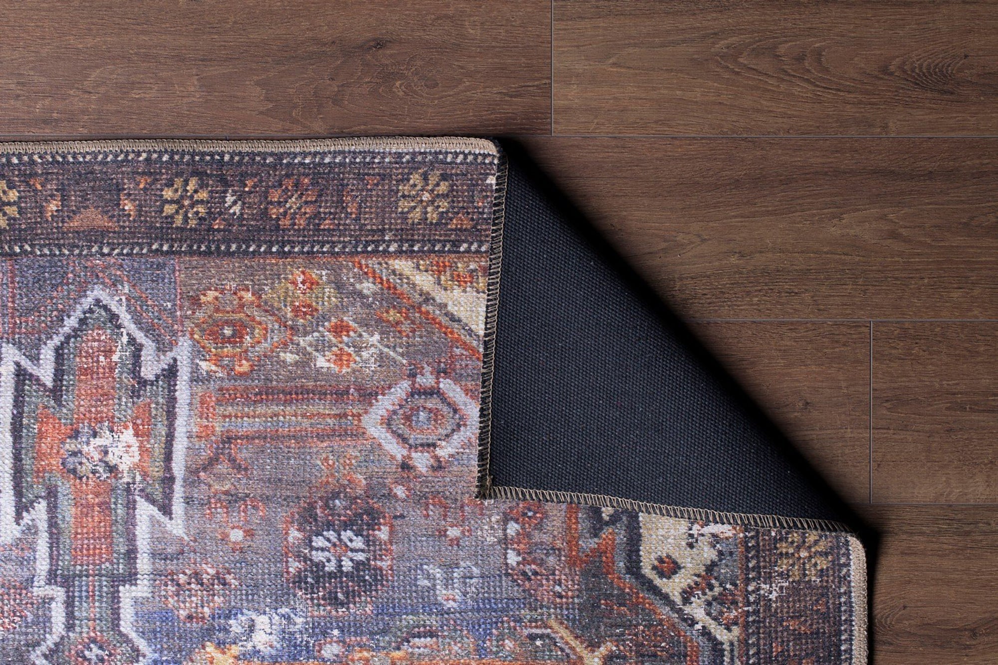 Laysa Rug Turkish Oriental Rustic Tribal Brown Rug