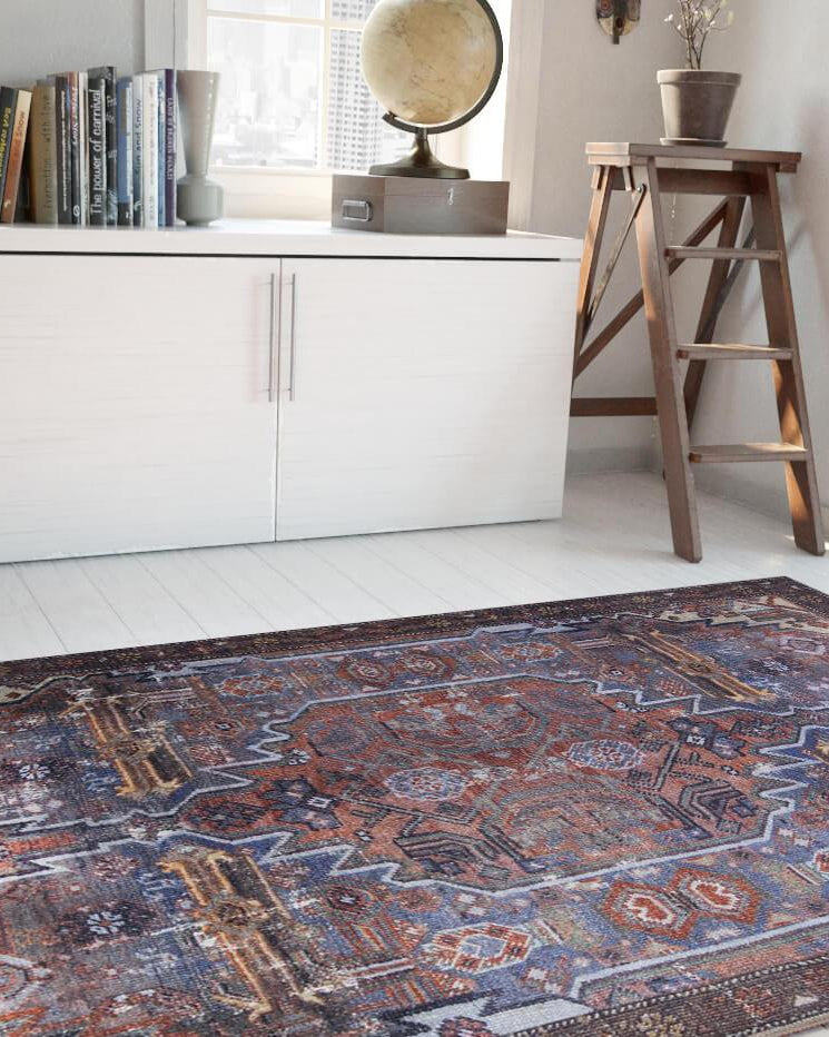 Laysa Rug Turkish Oriental Rustic Tribal Brown Rug