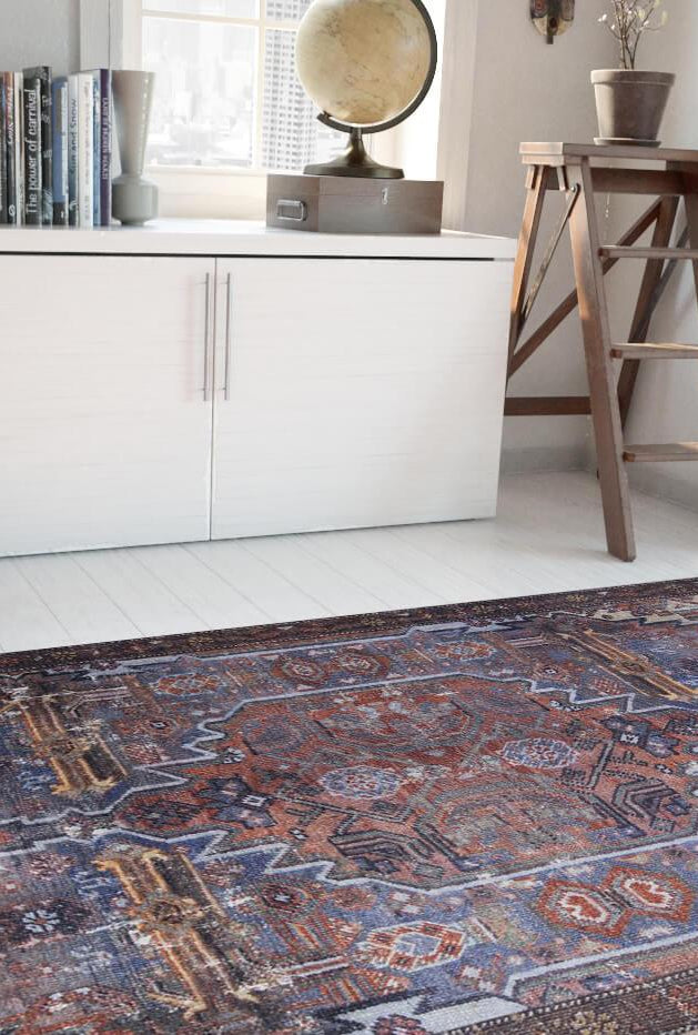 Laysa Rug Turkish Oriental Rustic Tribal Brown Rug