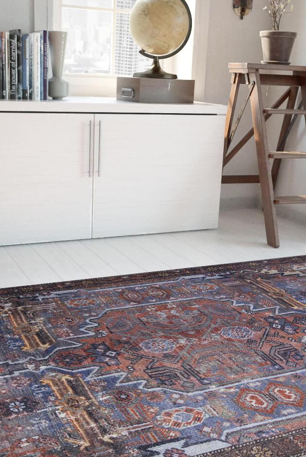 Laysa Rug Turkish Oriental Rustic Tribal Brown Rug