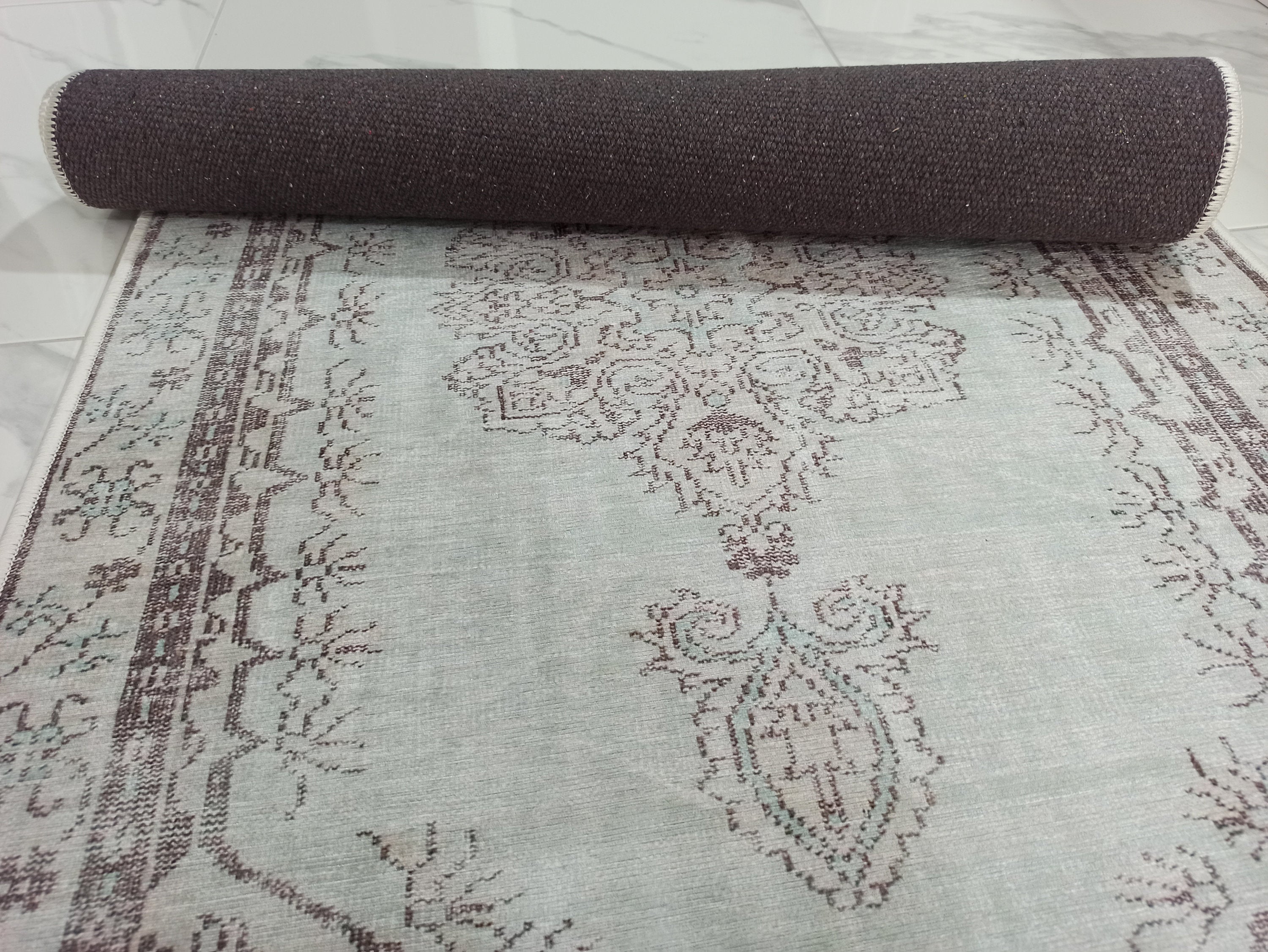 Linda Rug Turkish Muted Green Rug