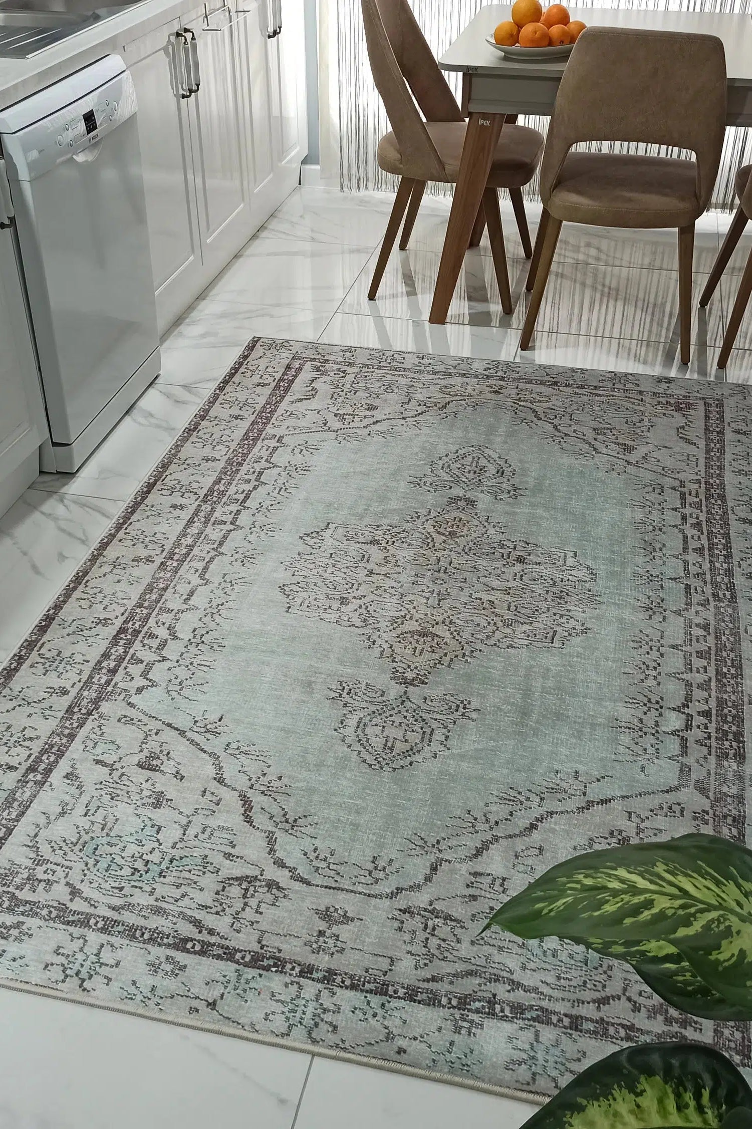 Linda Rug Turkish Muted Green Rug